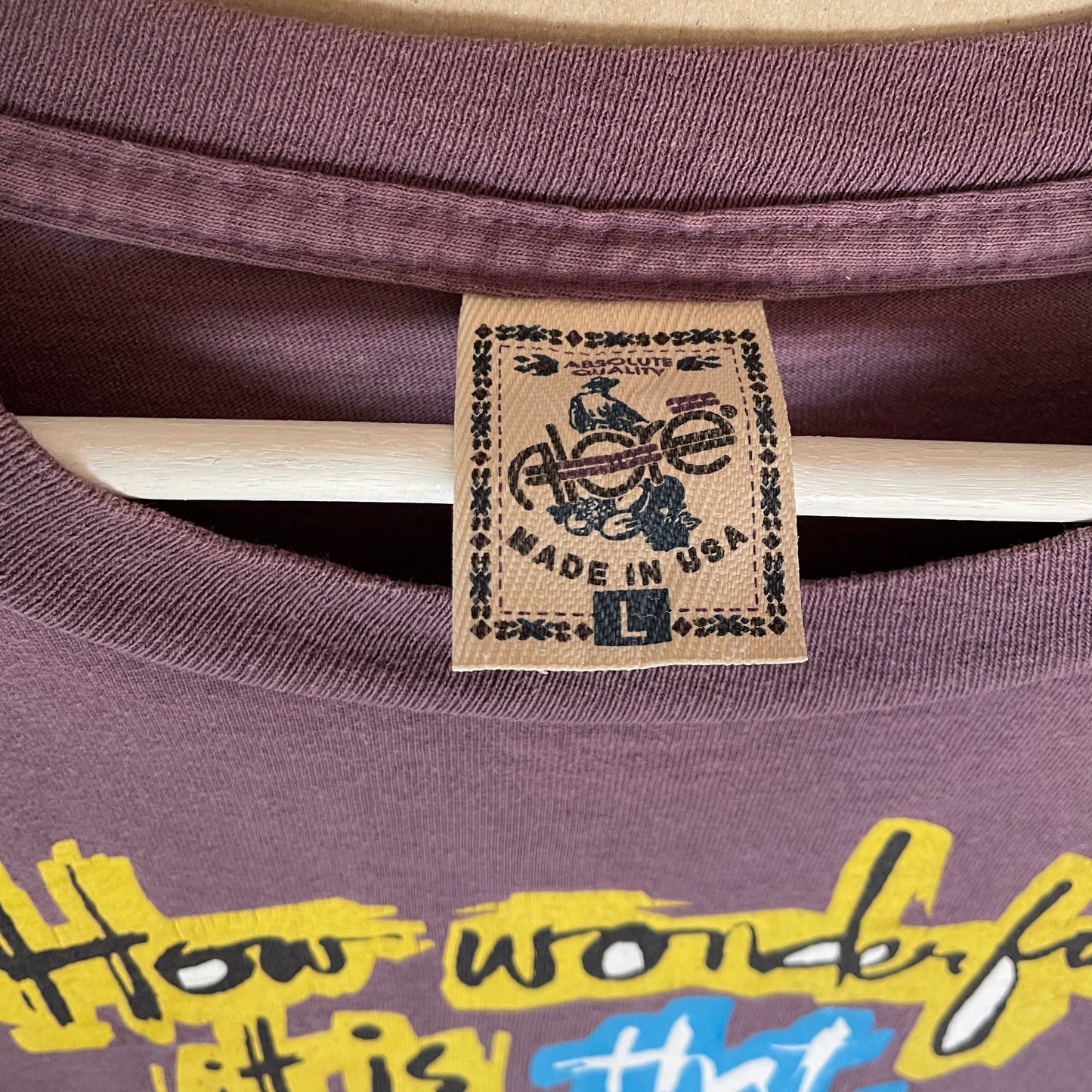 Støvlilla Vintage Anne Frank T-Shirt