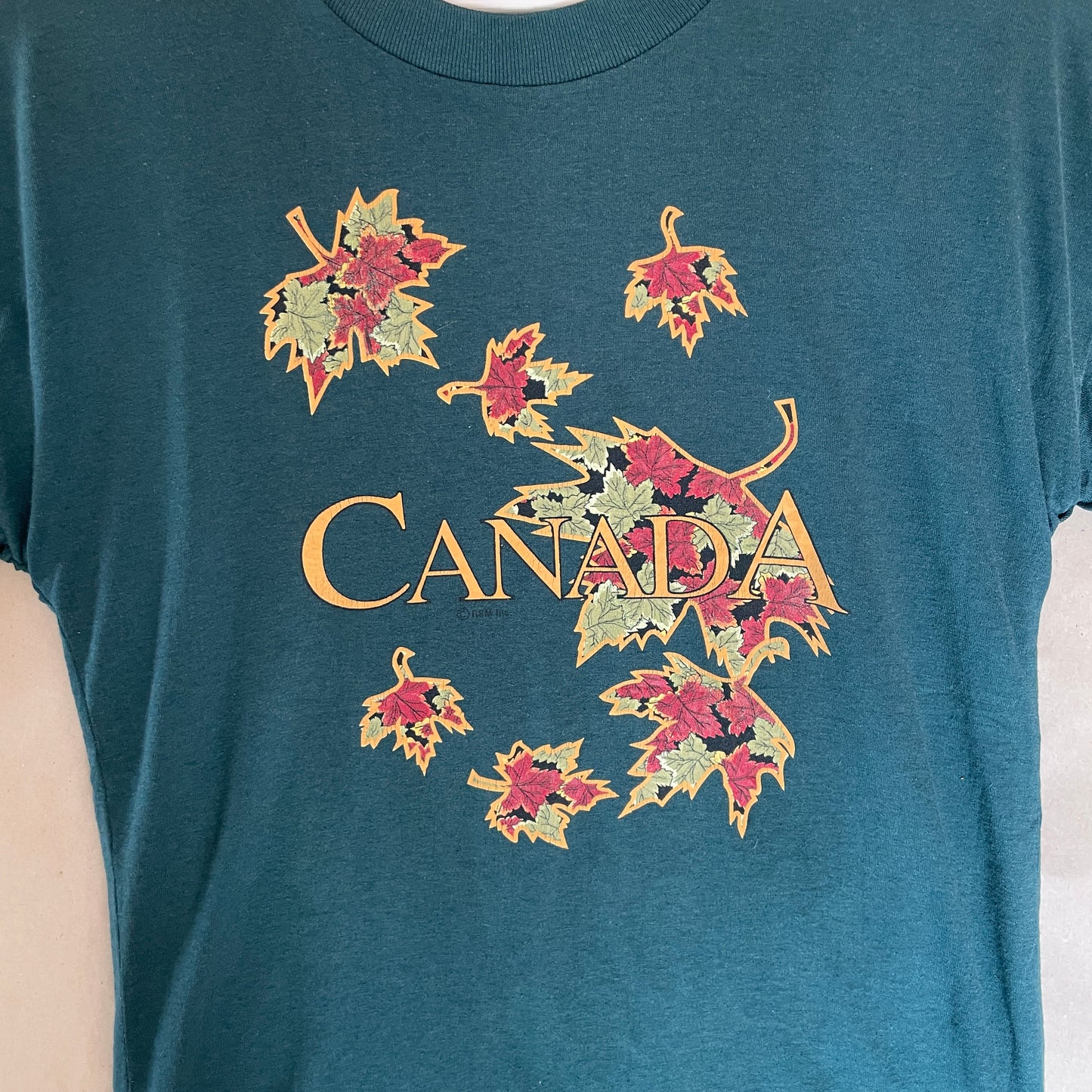 Mørkegrøn Vintage Canada T-Shirt