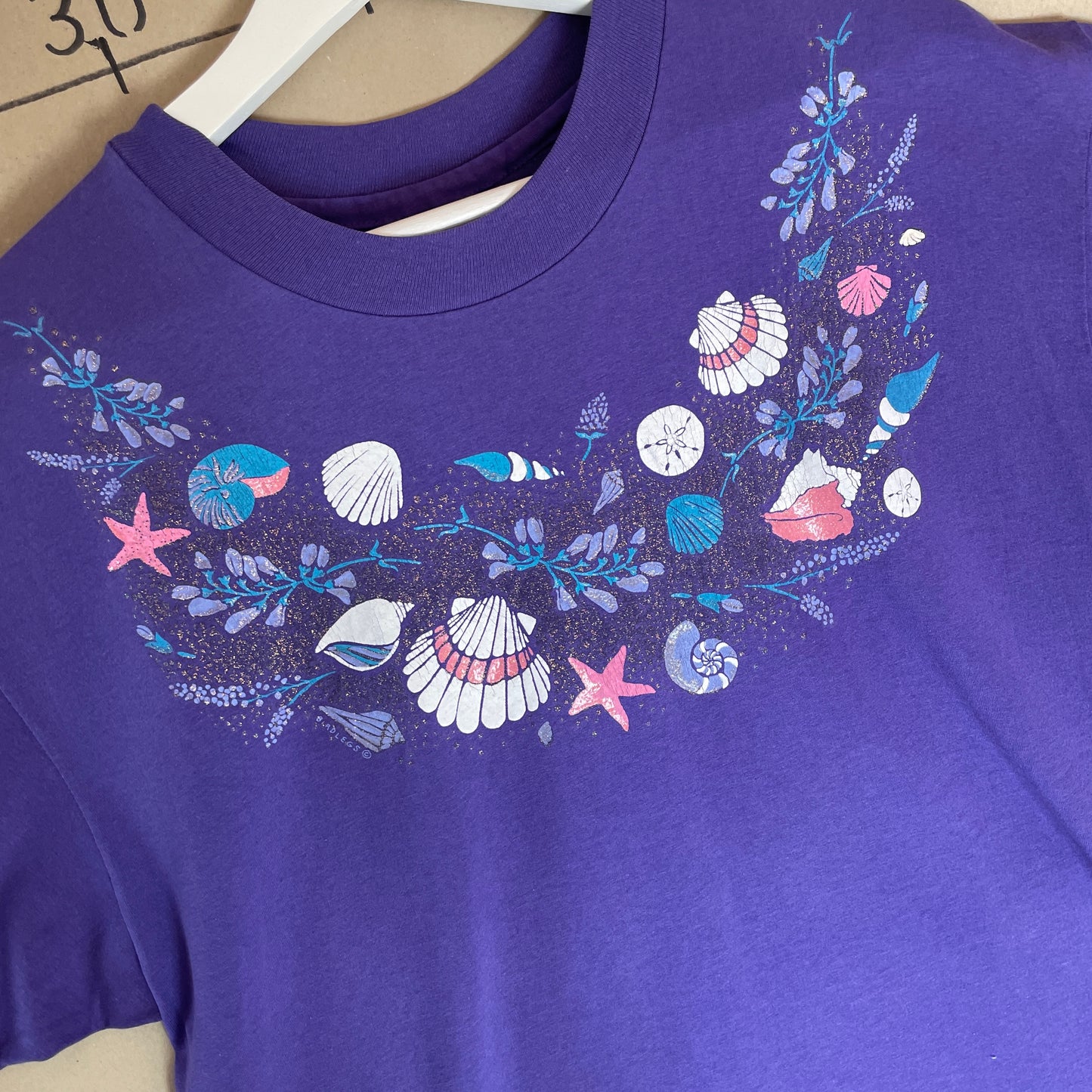 Lilla Vintage Musling Print T-Shirt