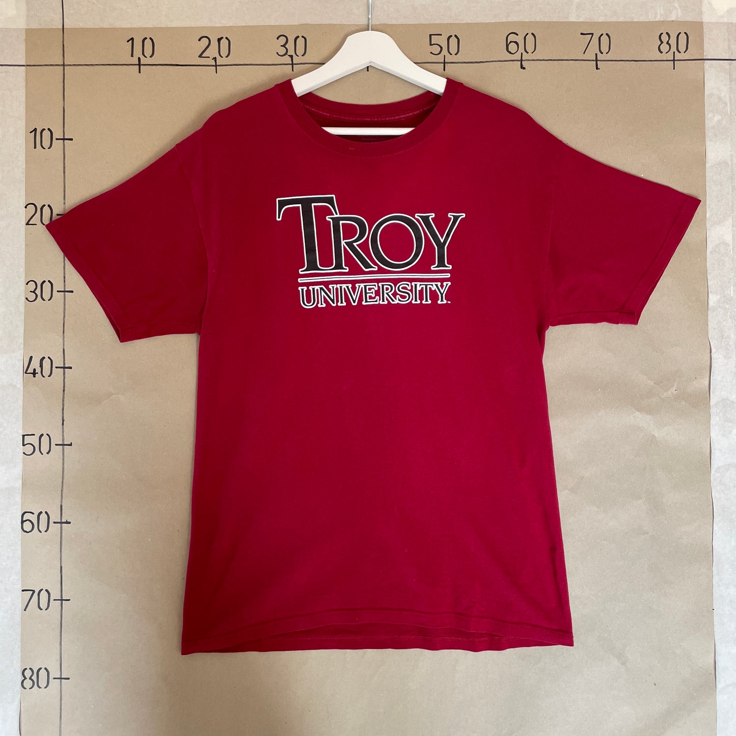 Rød Vintage Troy University T-Shirt