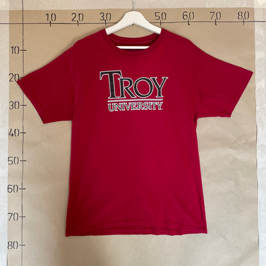Rød Vintage Troy University T-Shirt