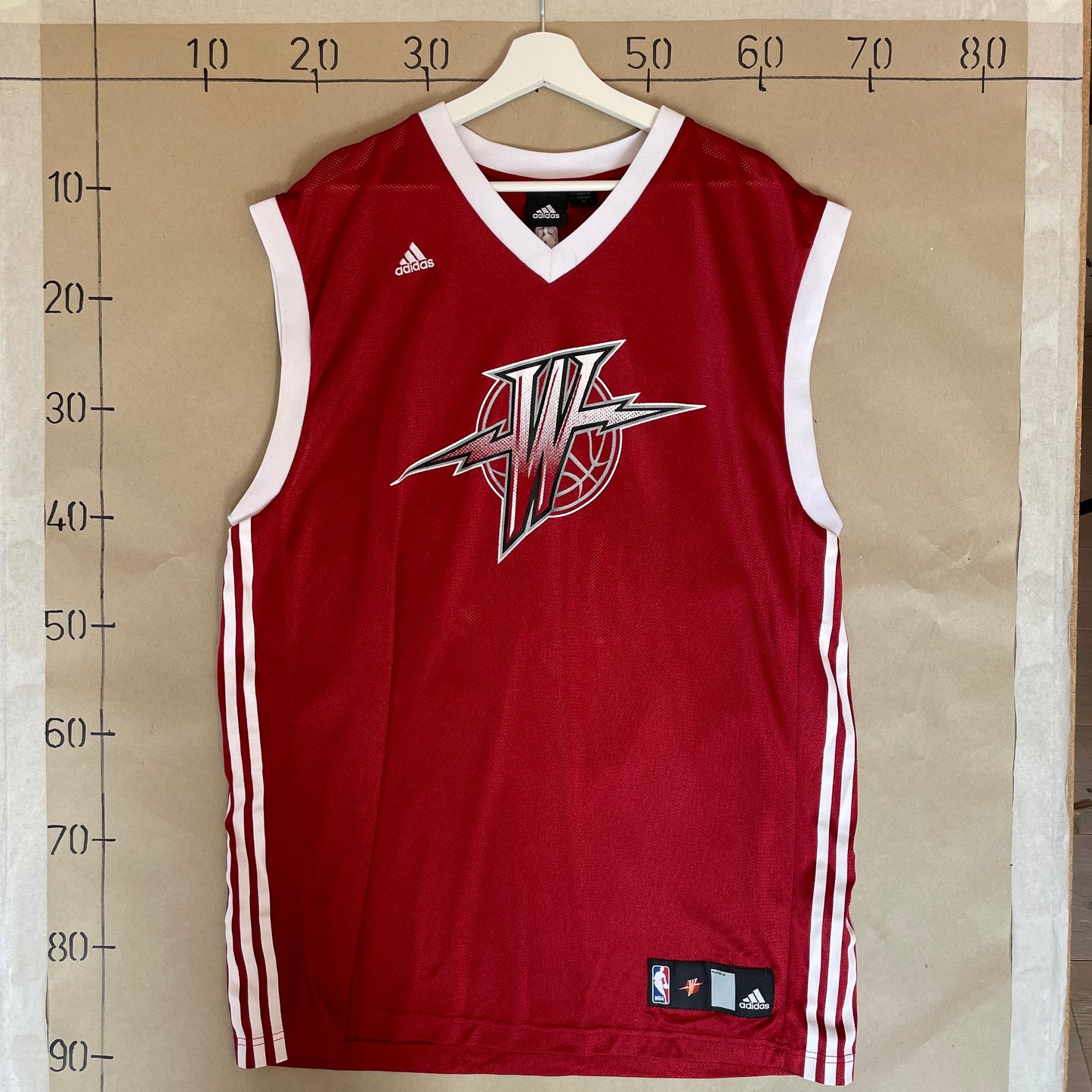 Rød Vintage NBA Basketball Jersey