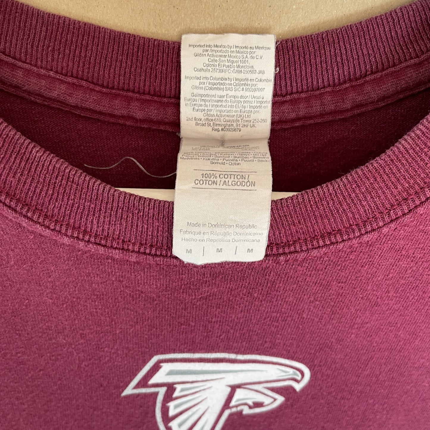 Bordeauxrød Vintage Basketball T-Shirt