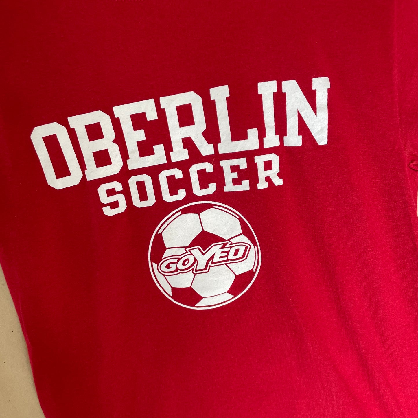 Rød Vintage Oberlin Soccer T-Shirt