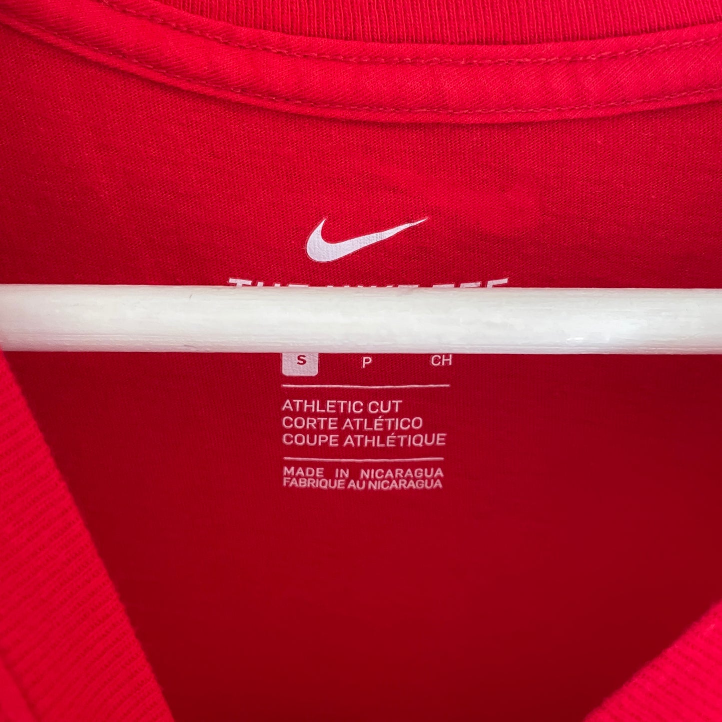 Rød Vintage Nike High School T-Shirt
