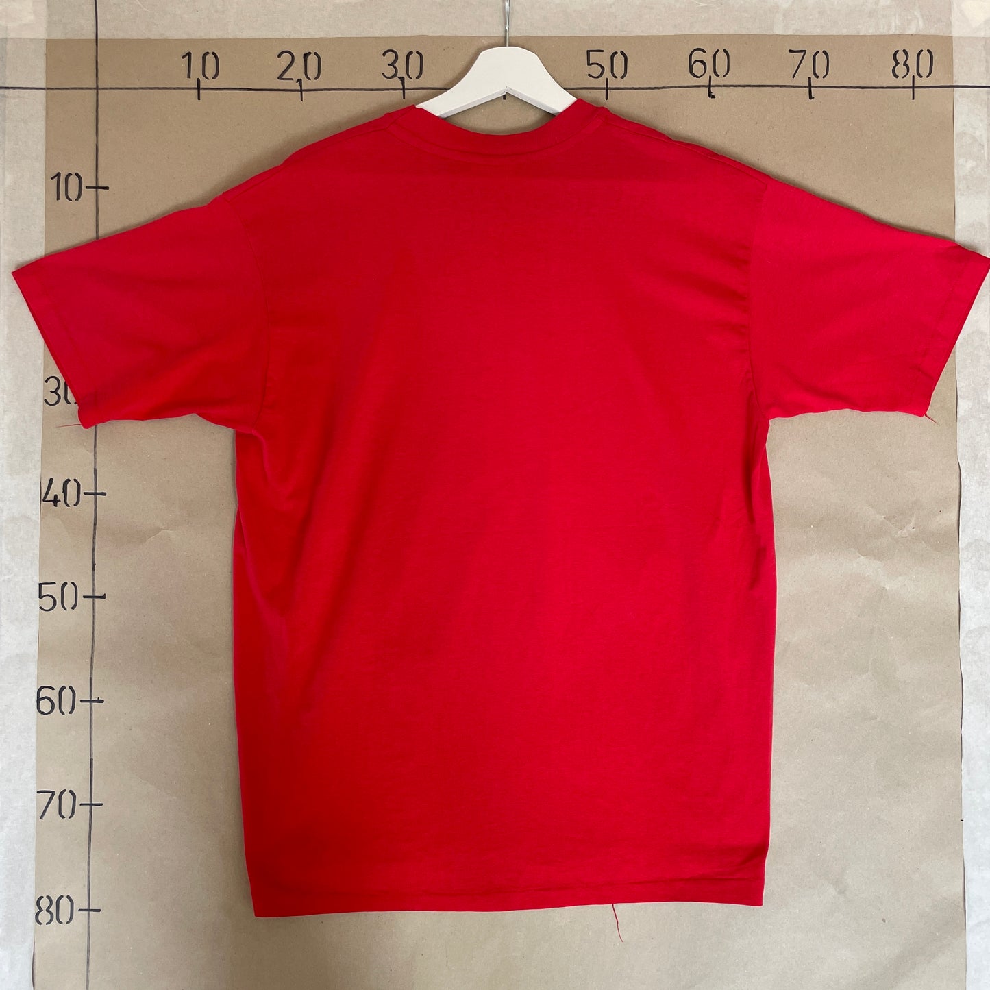 Rød Vintage Grafisk Printet South Carolina T-Shirt