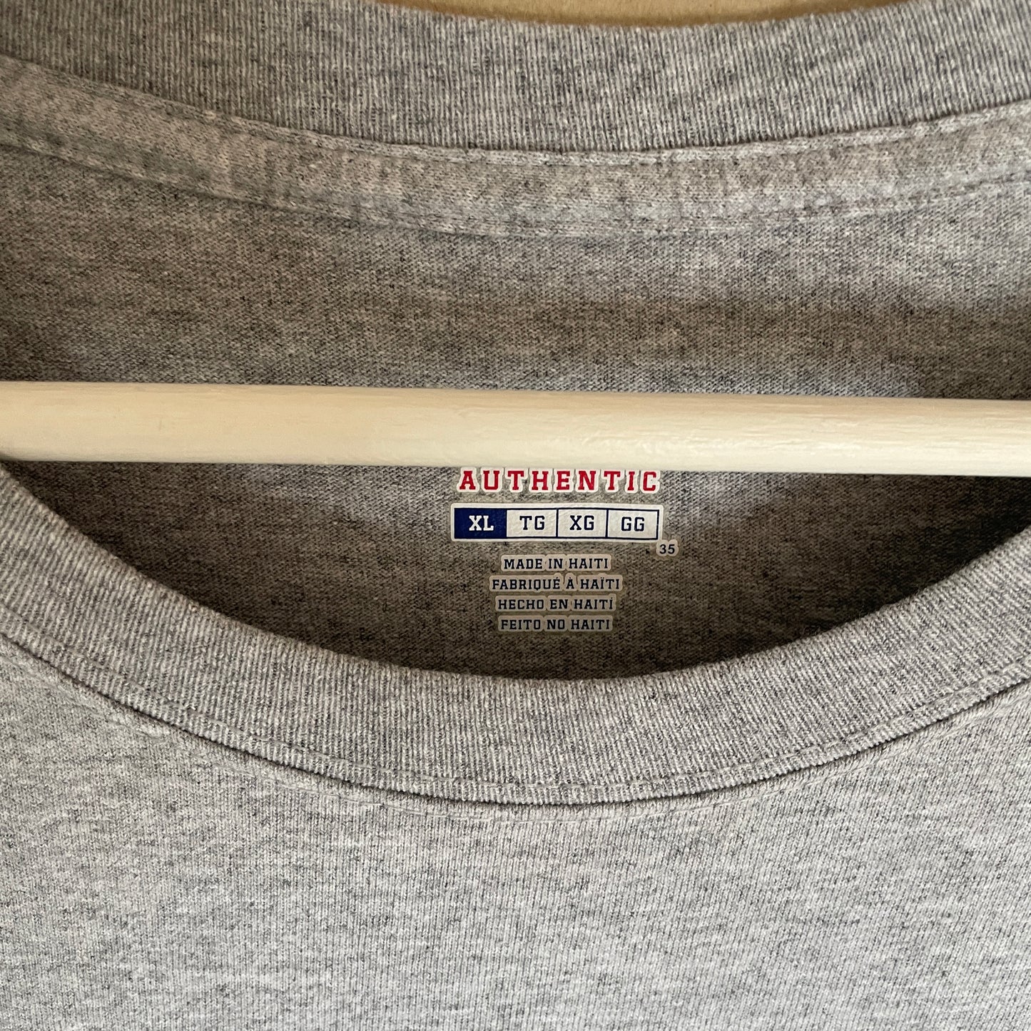 Grå Vintage Basketball T-Shirt