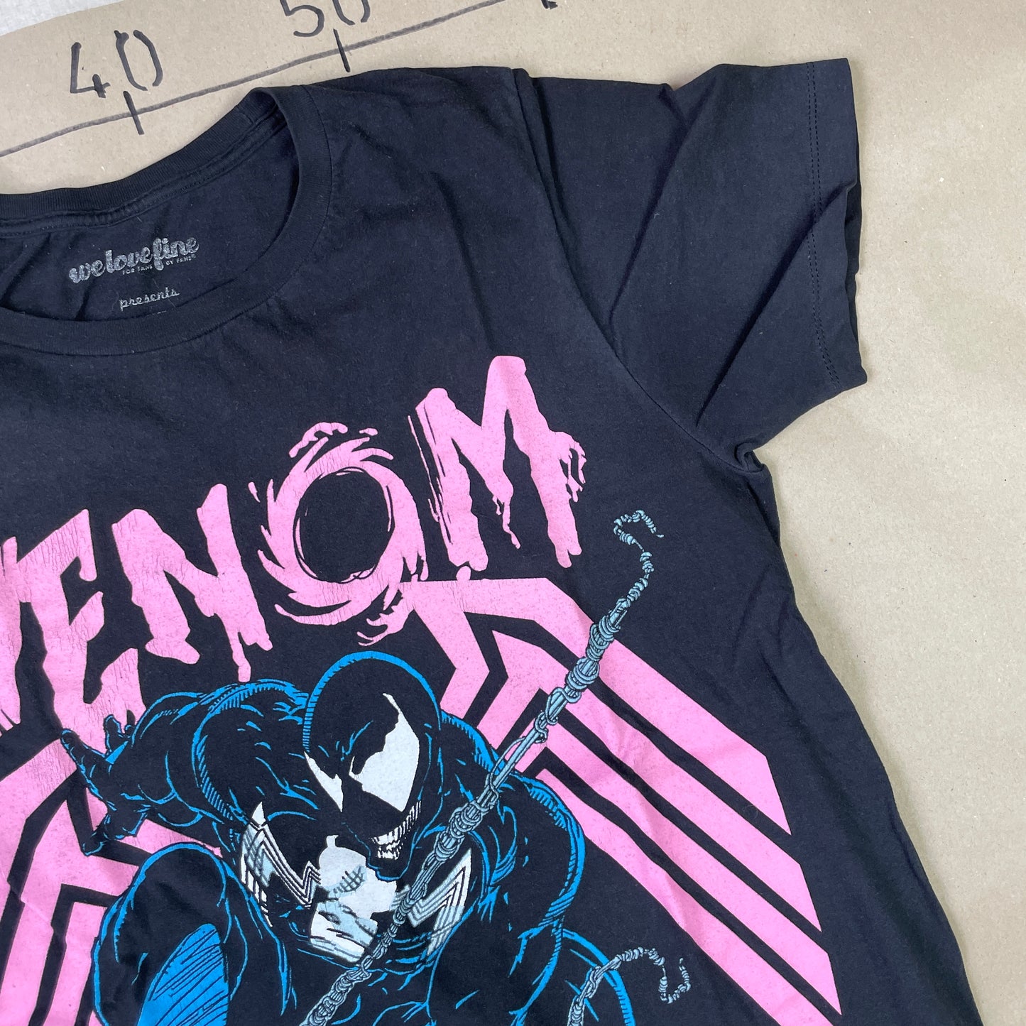 Sort Vintage Spiderman Venom T-Shirt