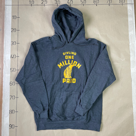 Grå Vintage Ulve Hoodie