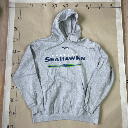 Grå Vintage NFL Seattle Seahawks Hoodie