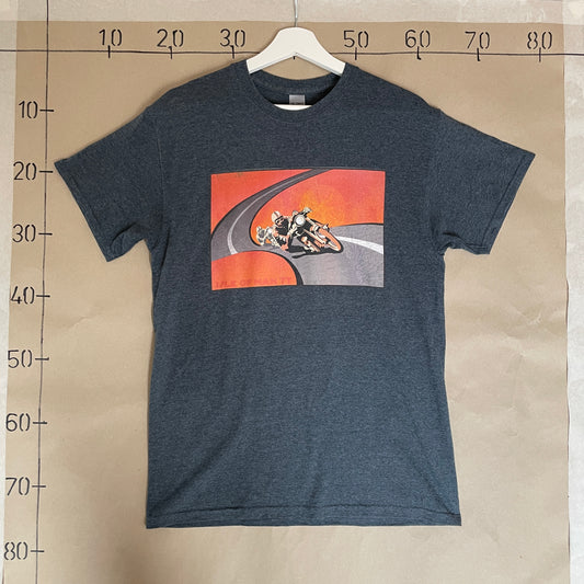 Grå Vintage Isle Of Man T-Shirt