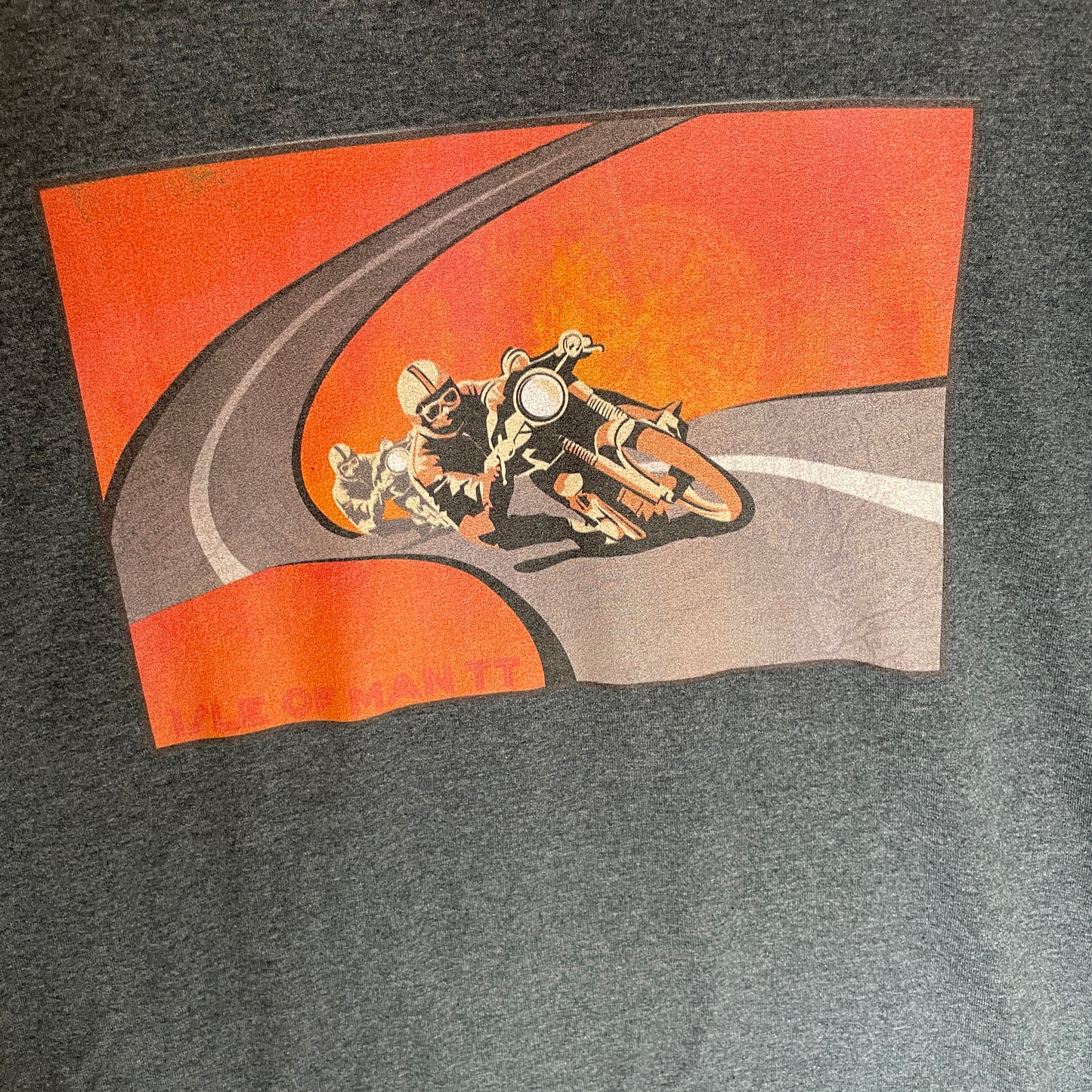 Grå Vintage Isle Of Man T-Shirt