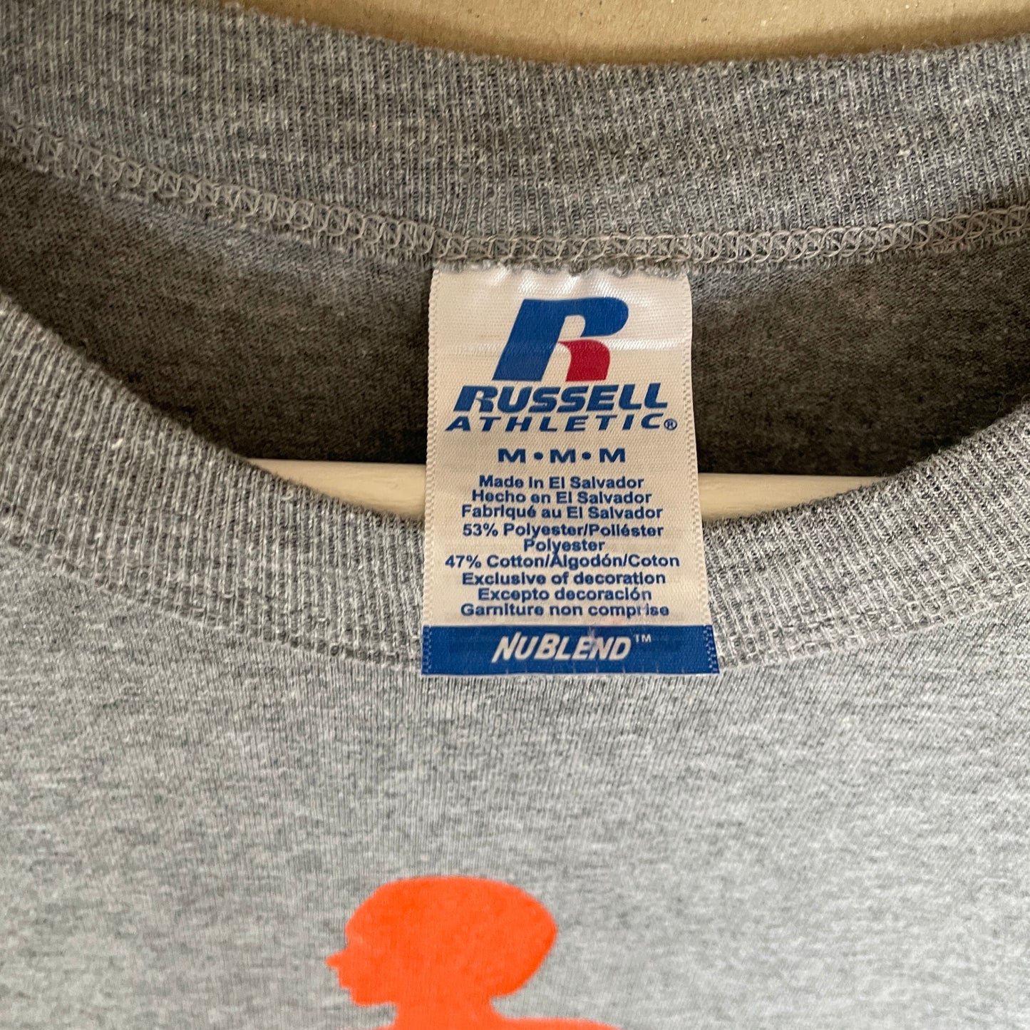 Grå Vintage Clemson Track & Field T-Shirt