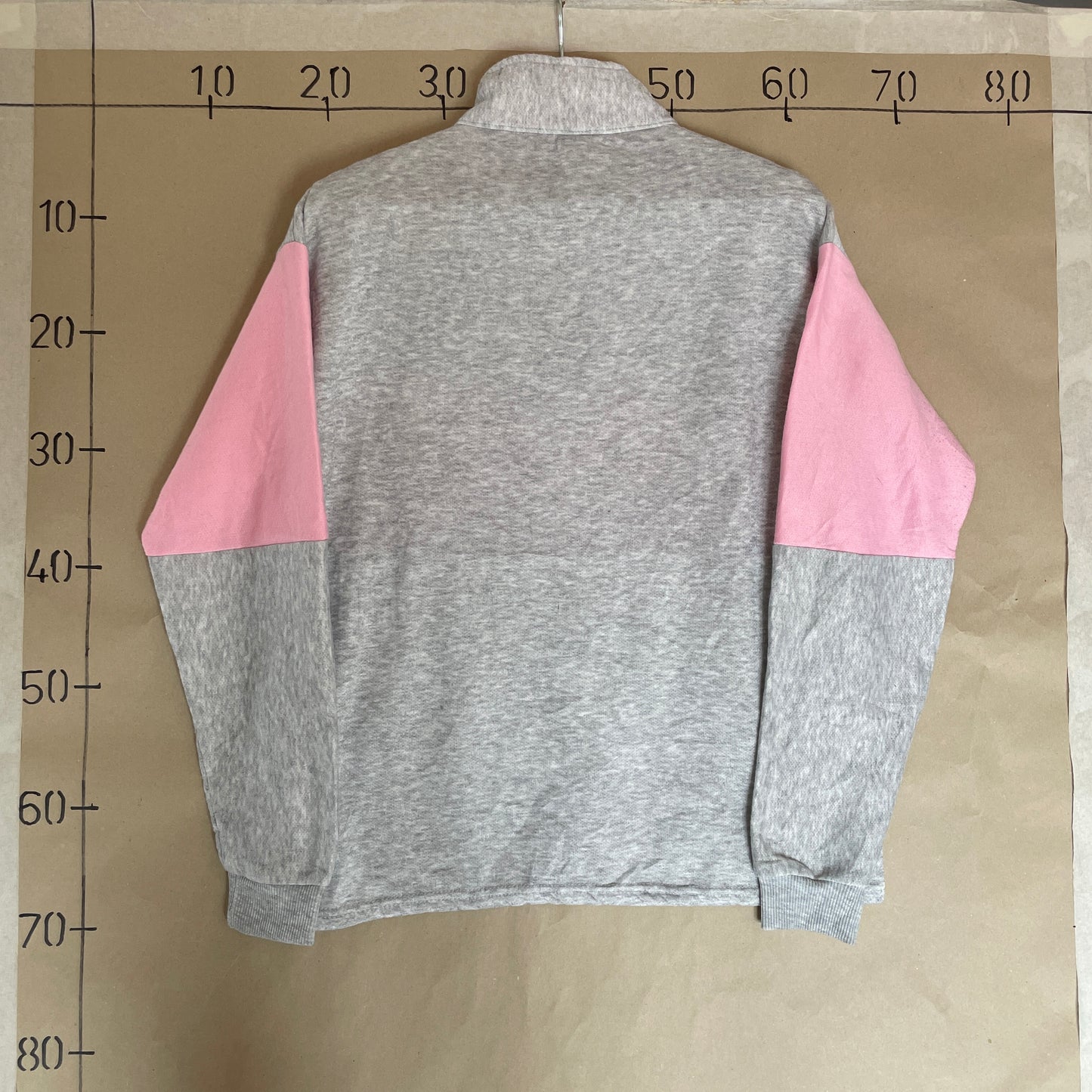 Grå & Pink Vintage Ventura Harbor 1/4 Zip Sweatshirt