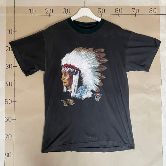 Sort Vintage Indfødt T-Shirt Med Tysk Quote