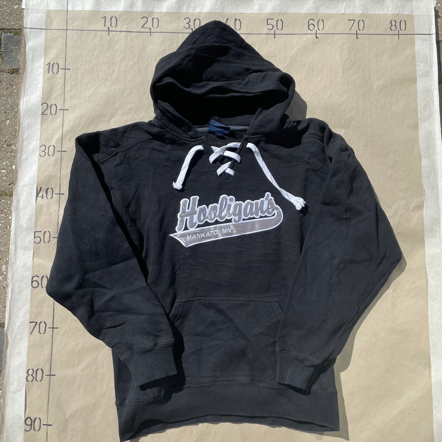 Sort Vintage Hoodie