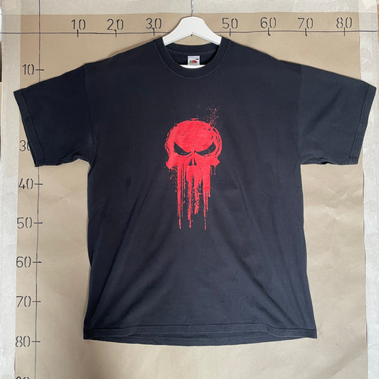 Sort Vintage Marvel The Punisher Logo T-Shirt