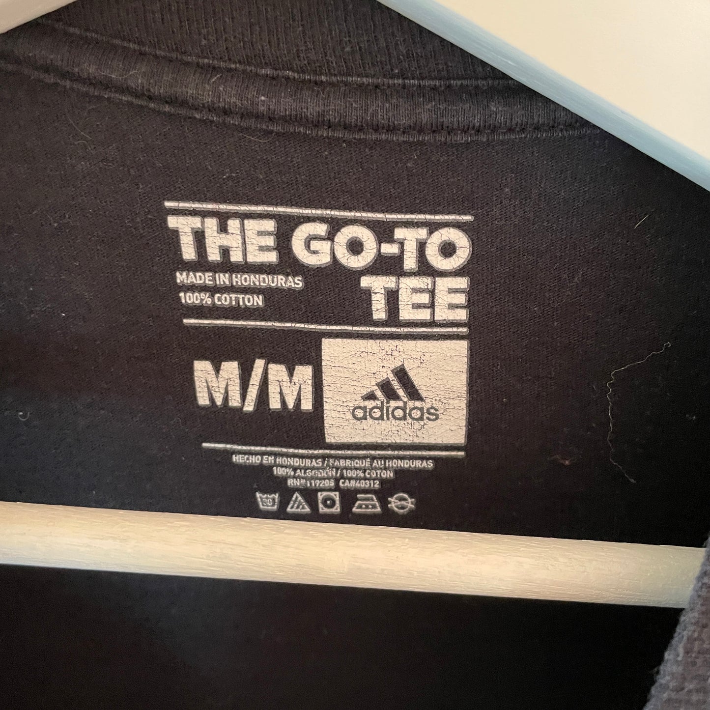 Sort Adidas Amerikansk Fodbold T-Shirt