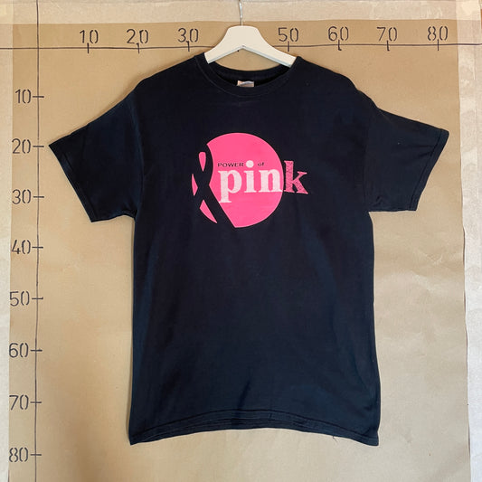 Sort Vintage Power Of Pink T-Shirt