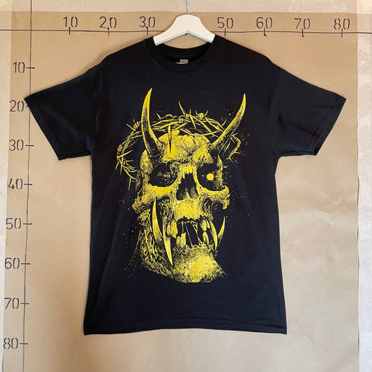 Sort Vintage Demon Hoved T-Shirt
