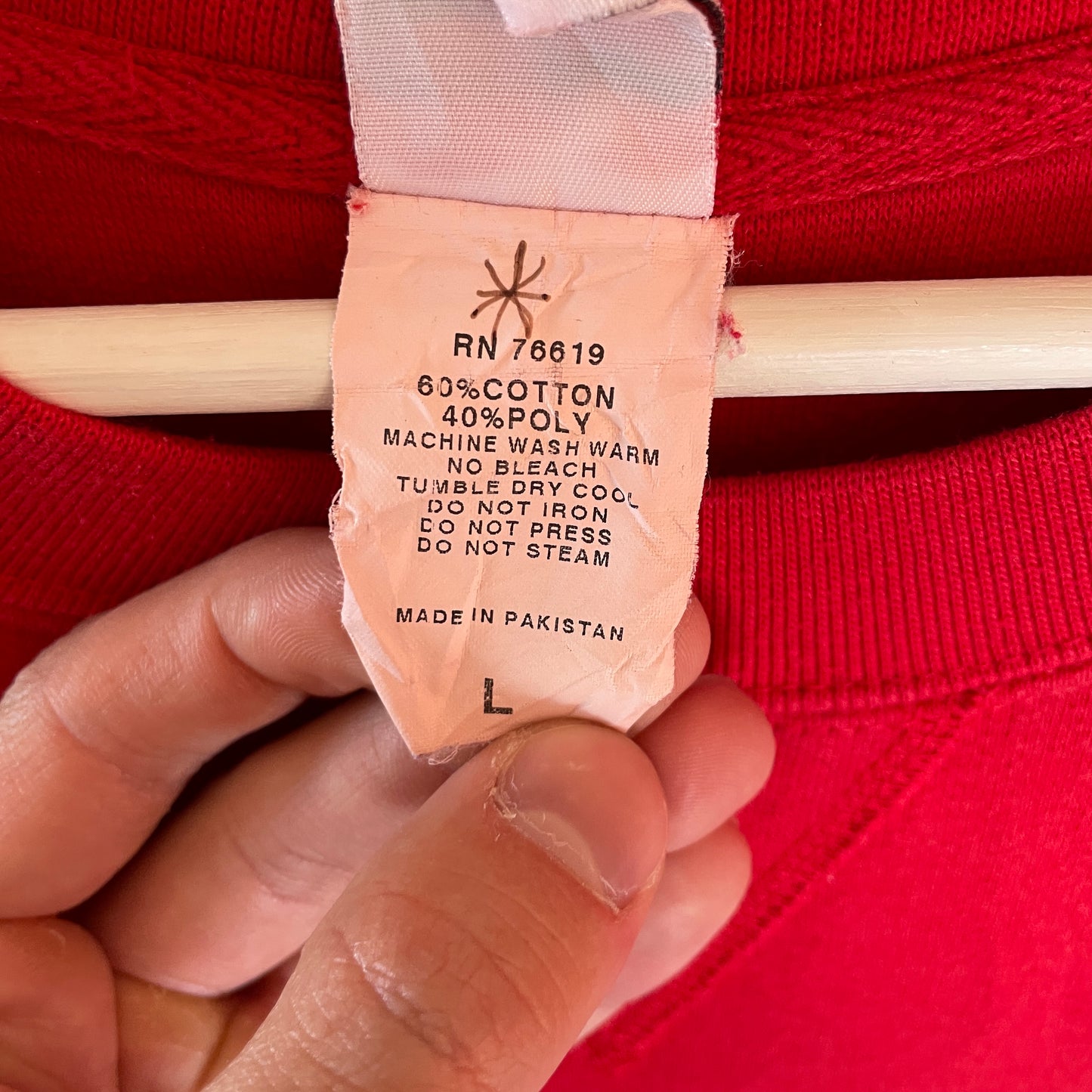 Rød Vintage West Union Baseball Ørne Sweatshirt