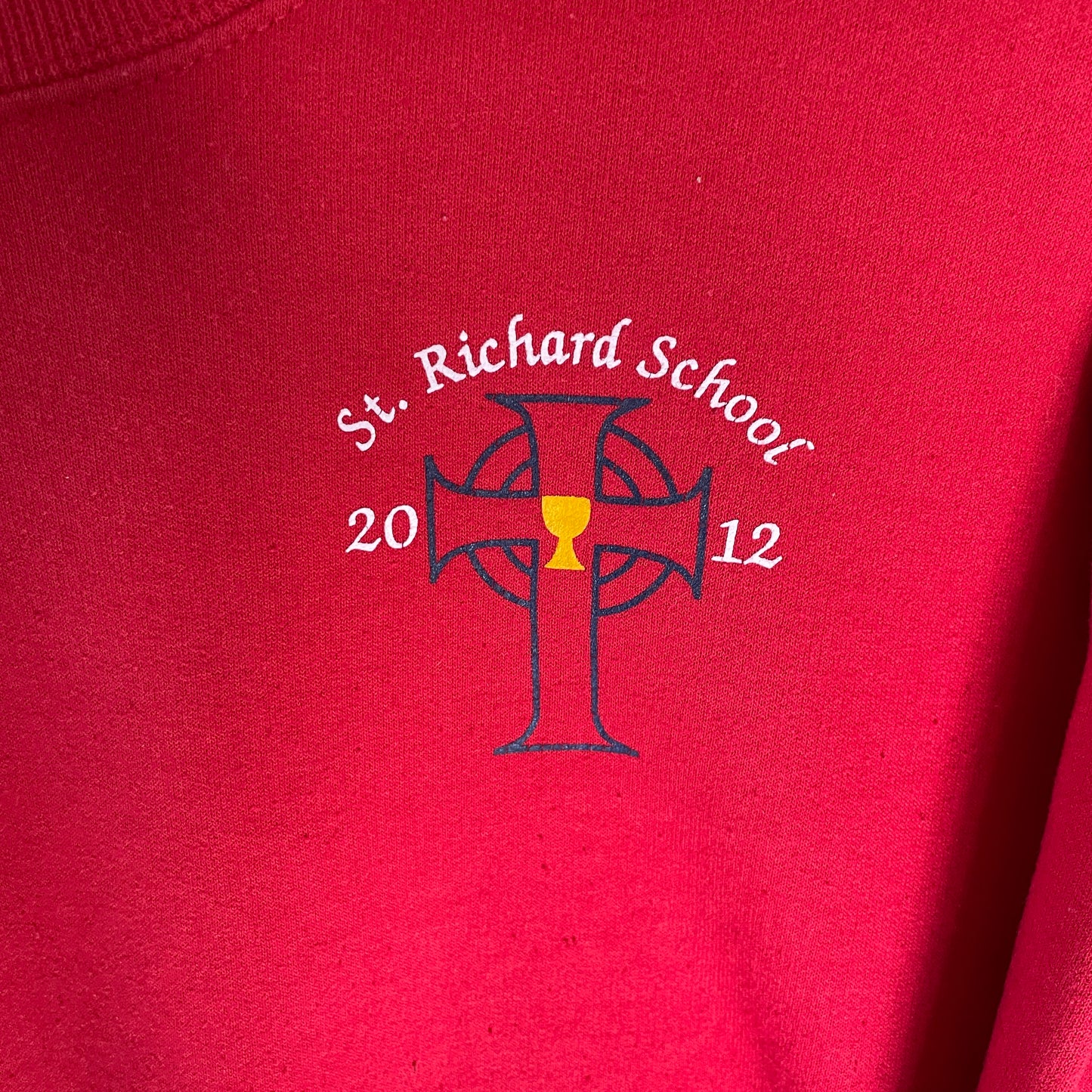 Rød Vintage St. Richard School Sweatshirt
