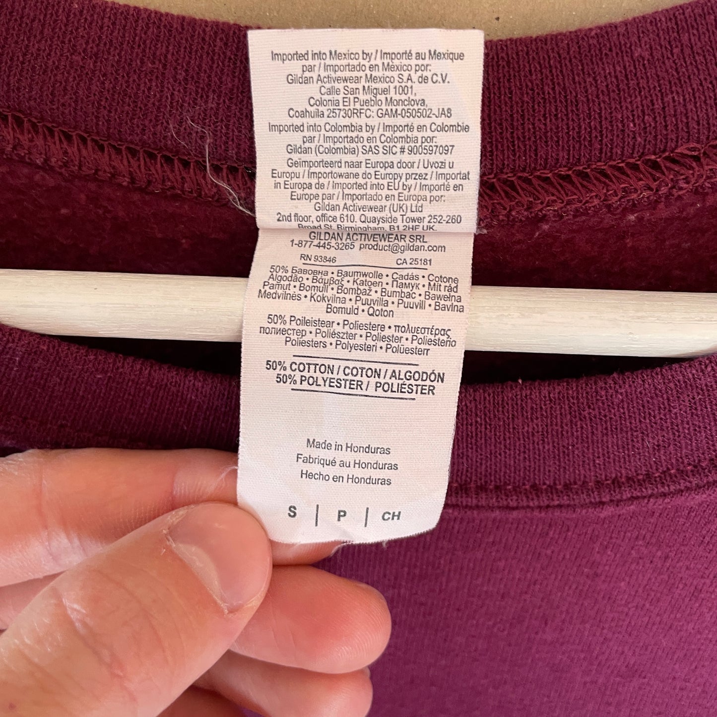 Bordeauxrød Vintage Harvard University Sweatshirt