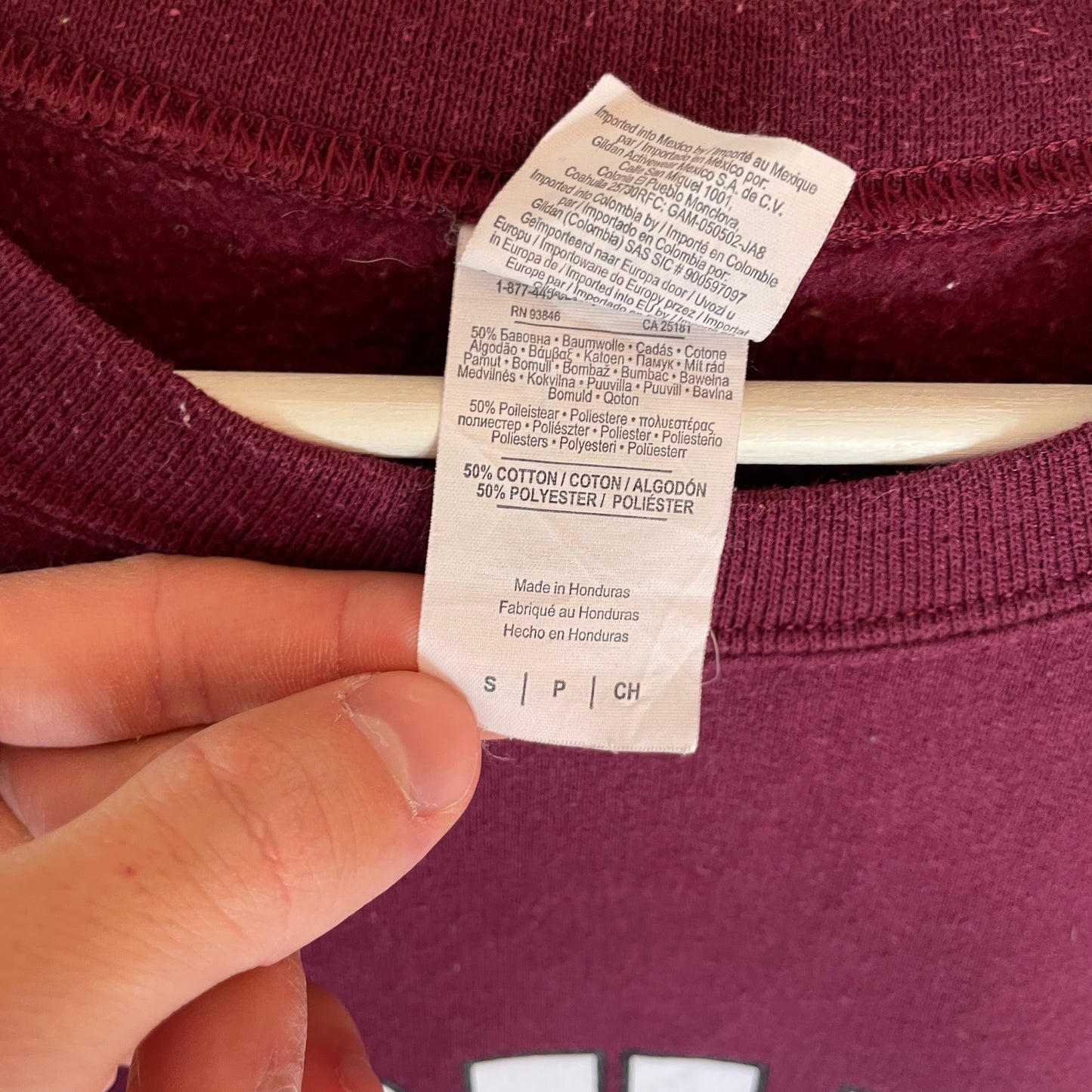 Rød Vintage Spellout Harvard University Sweatshirt