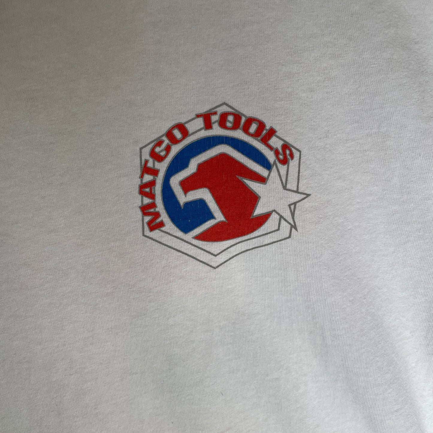Hvid Vintage Matco Tools Grafisk Printet T-Shirt