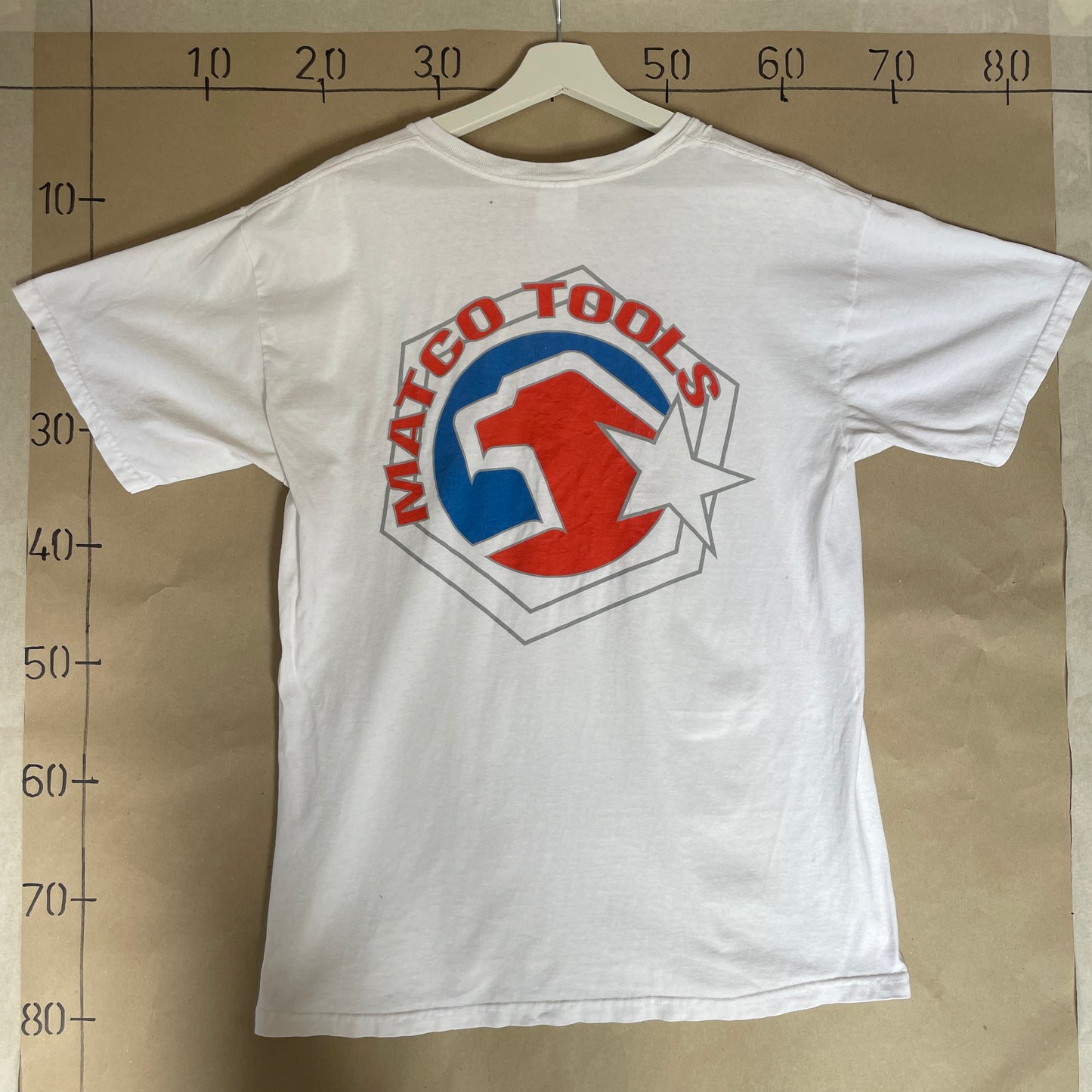 Hvid Vintage Matco Tools Grafisk Printet T-Shirt