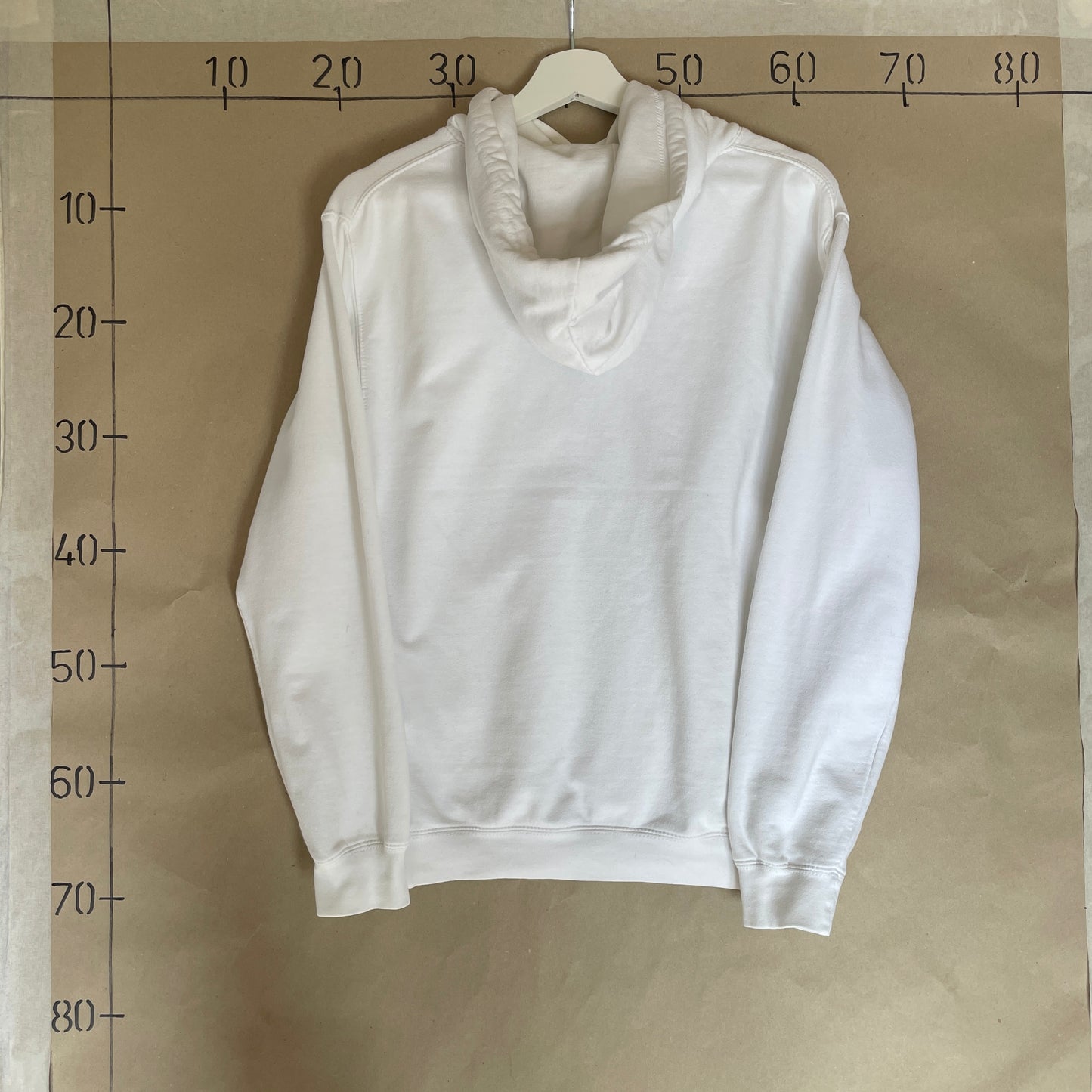 Hvid Vintage Grafisk Printet The Weekend Store Hoodie