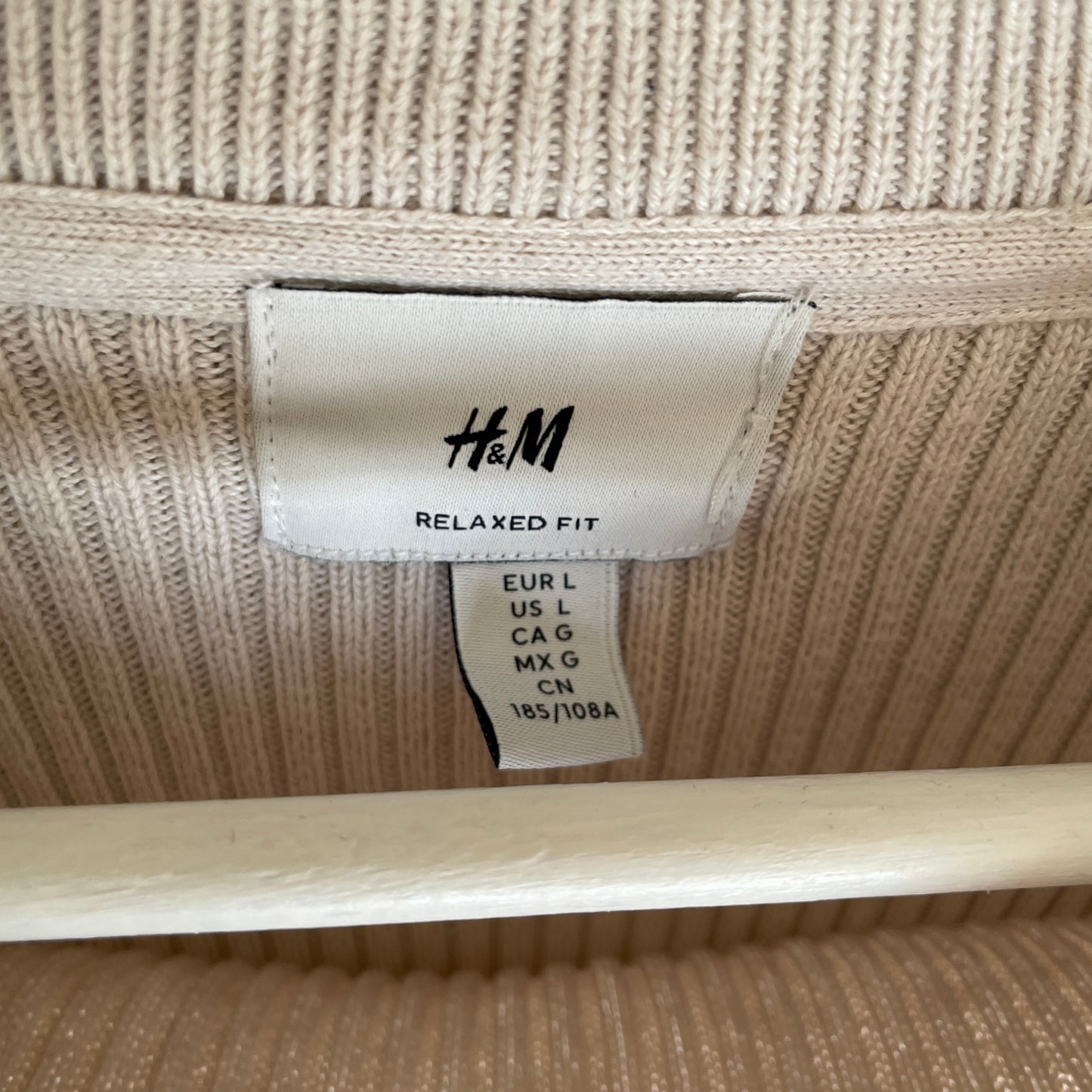 Cremefarvet/Beige H&M Cabelknit