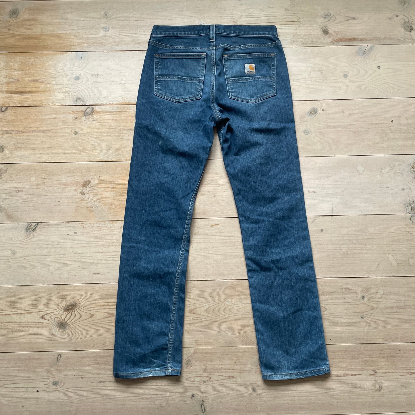 Mørkeblå Carhartt Straight Fit Jeans