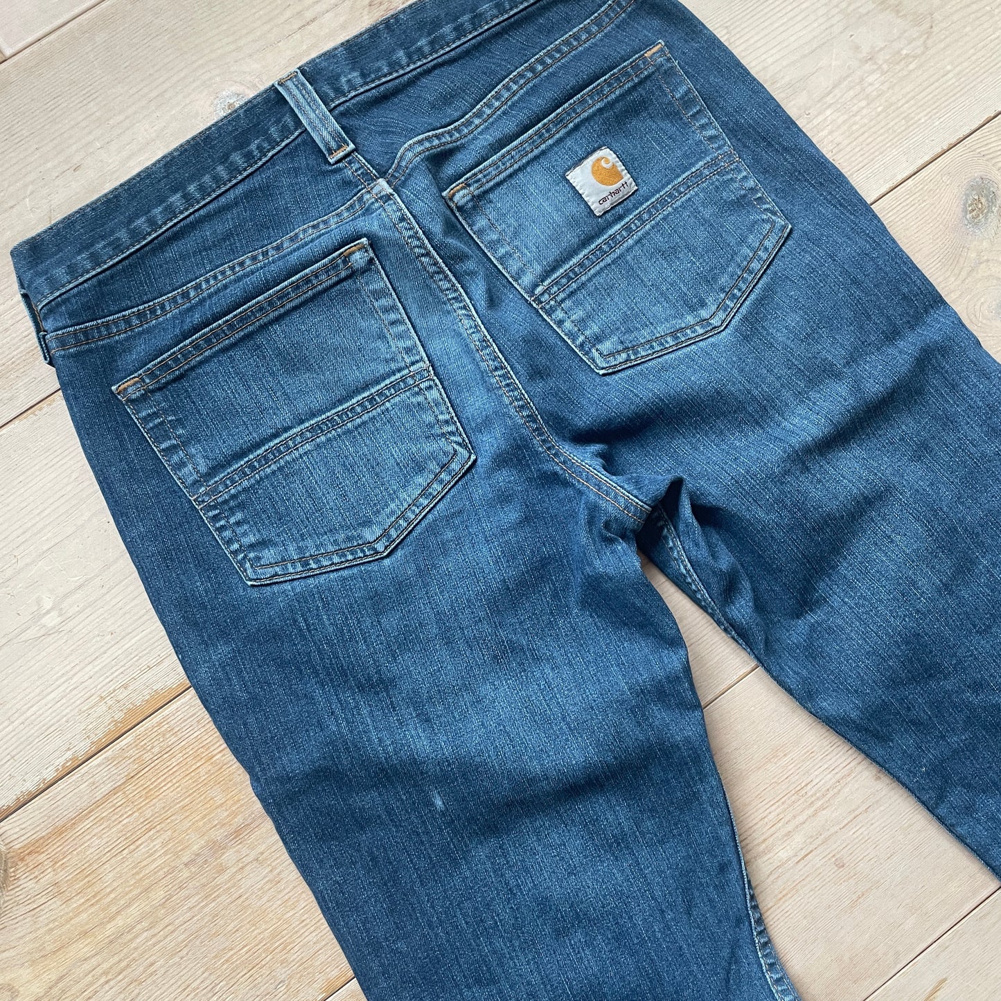 Mørkeblå Carhartt Straight Fit Jeans