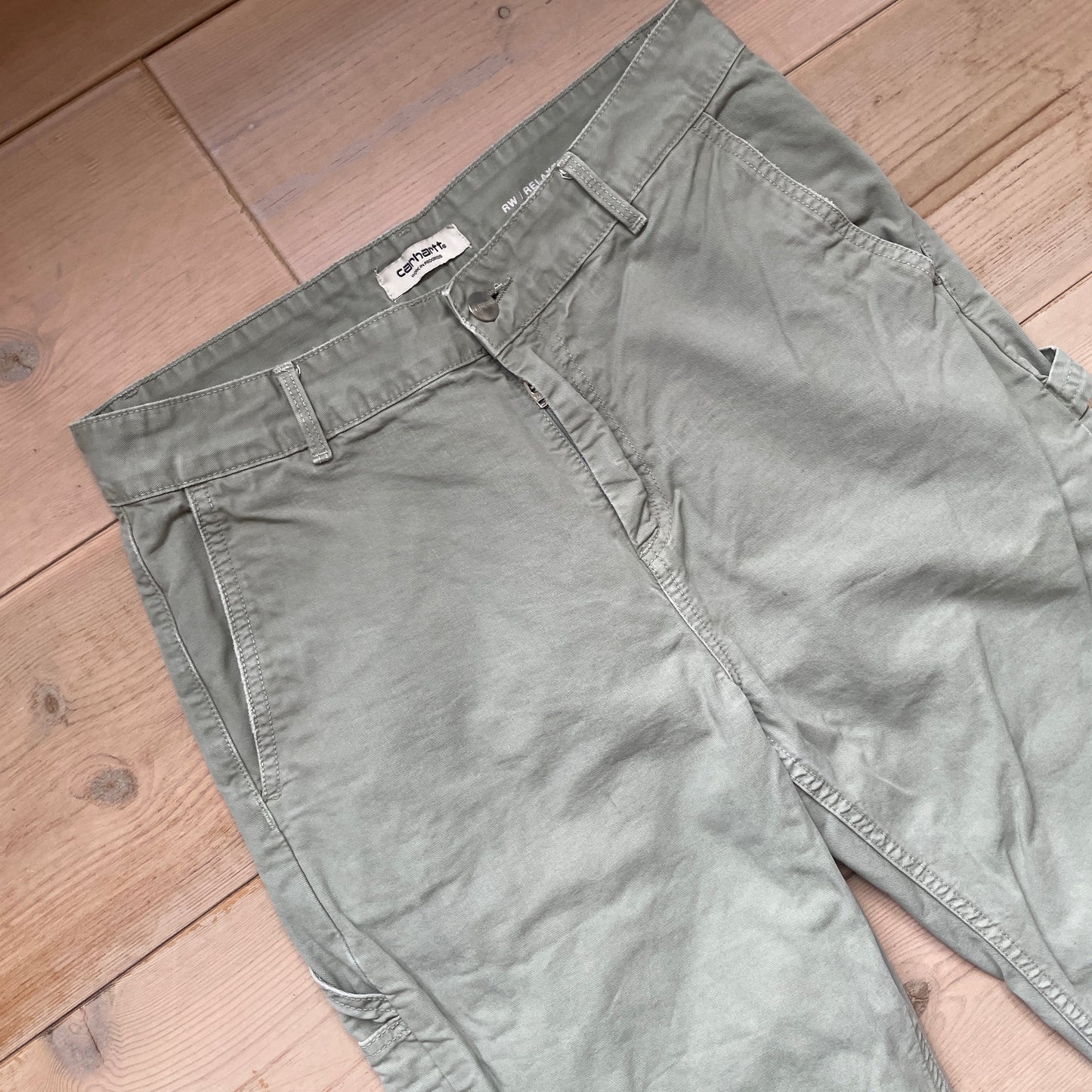 Olivengrønne Carhartt Carpenter Bukser