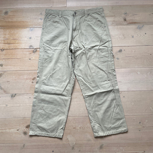 Beige Wrangler Cargobukser