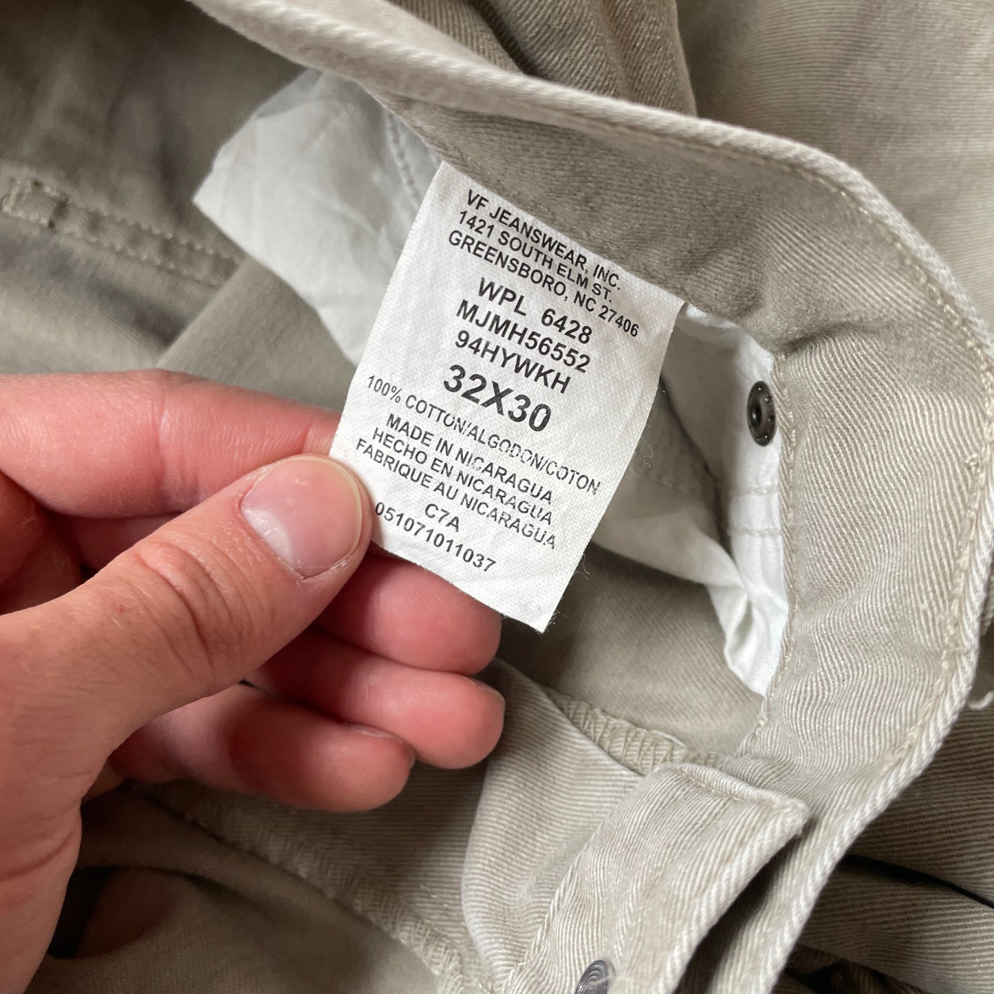 Khaki/Beige Wrangler Cargobukser