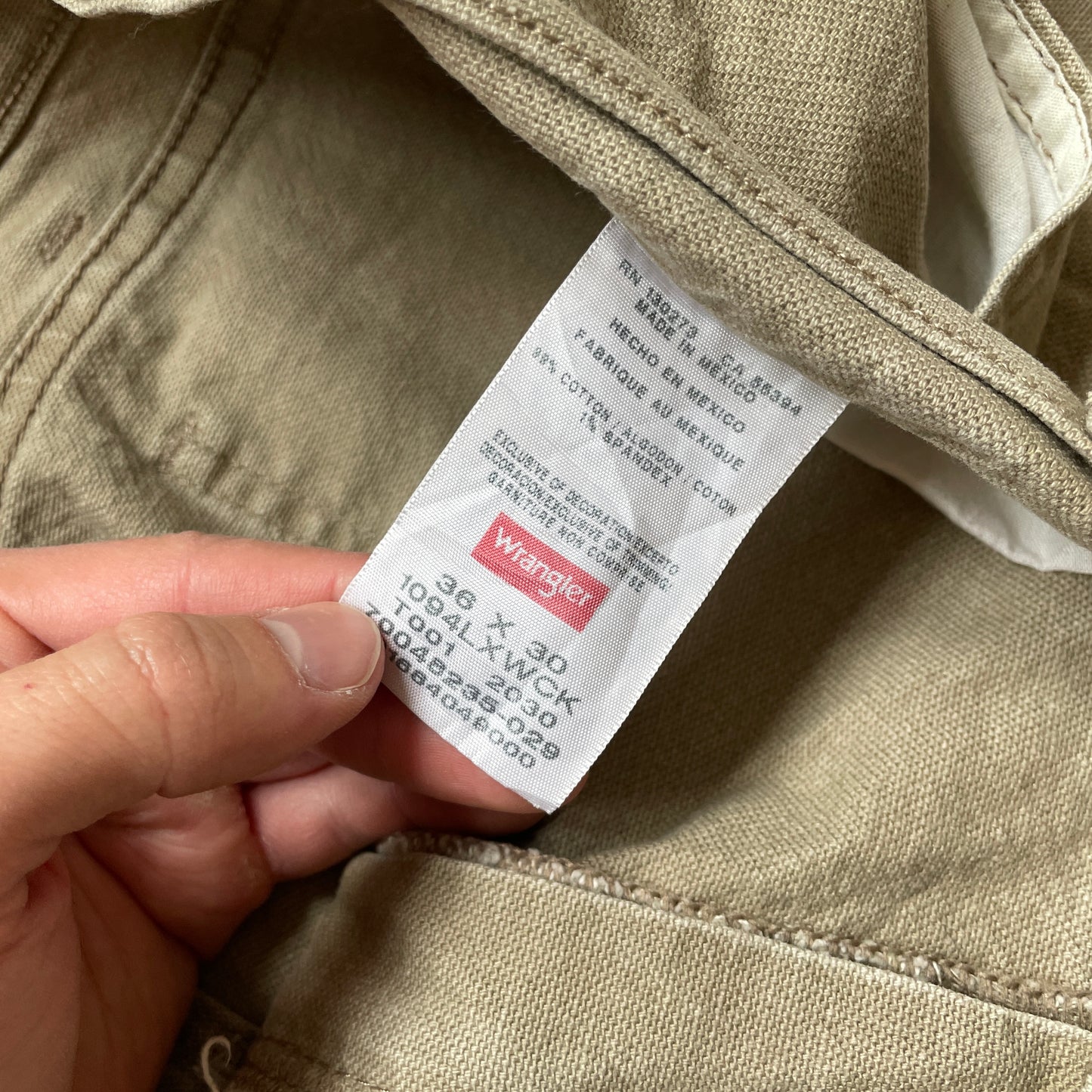 Khaki/Beige Wrangler Carpenterjeans