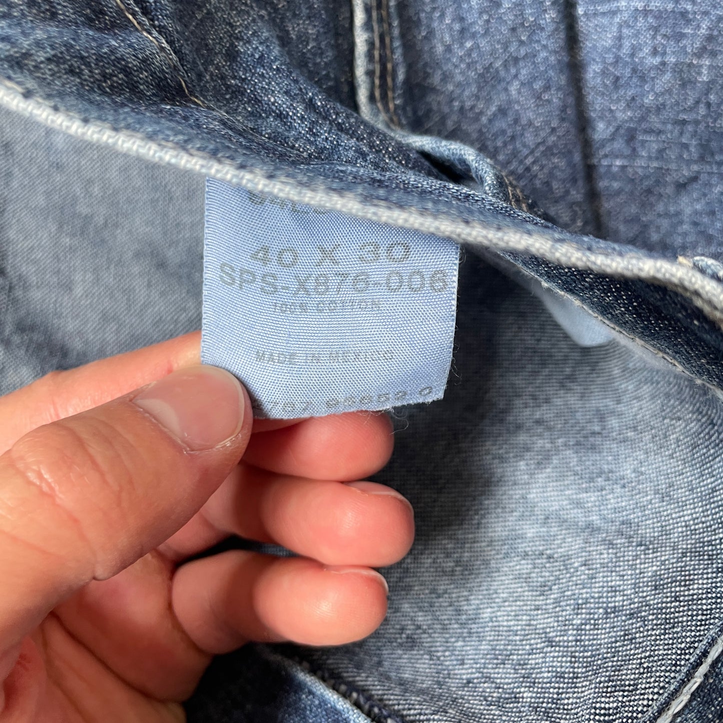 Mørkeblå Wrangler Carpenter Jeans