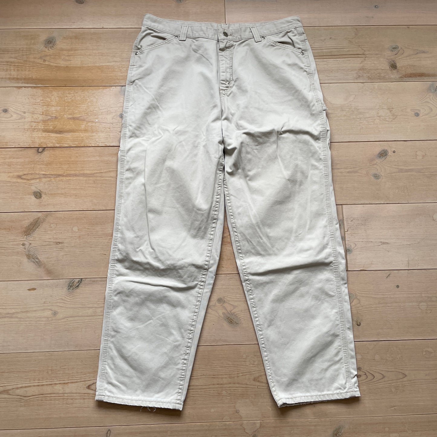 Beige Vintage Cargobukser