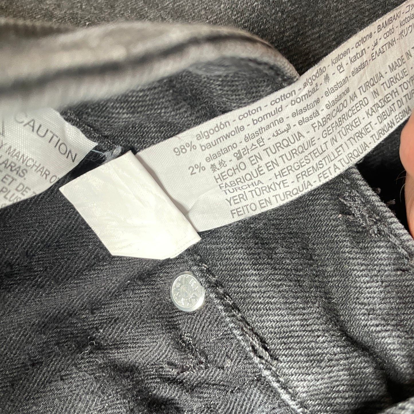 Sorte Basis Zara Straight Fit Jeans