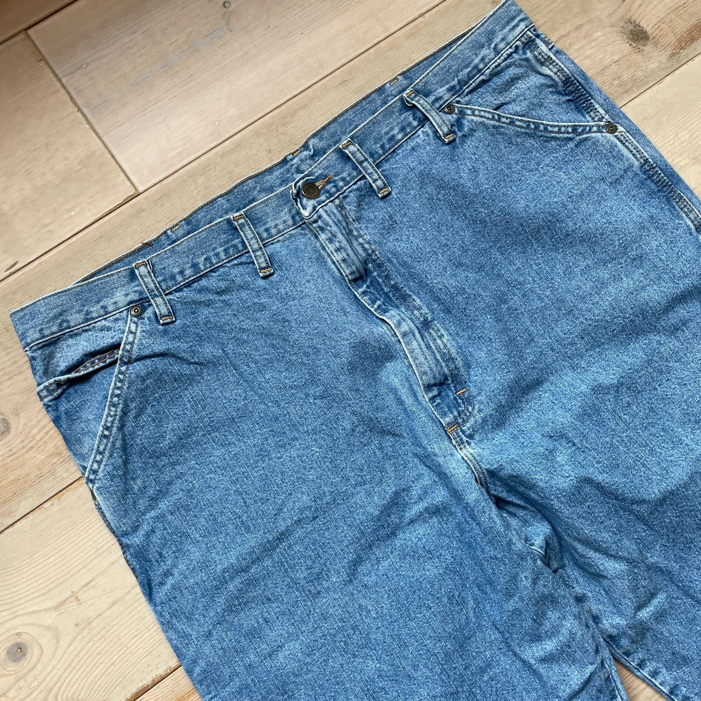 Blå Wrangler Carpenterbukser