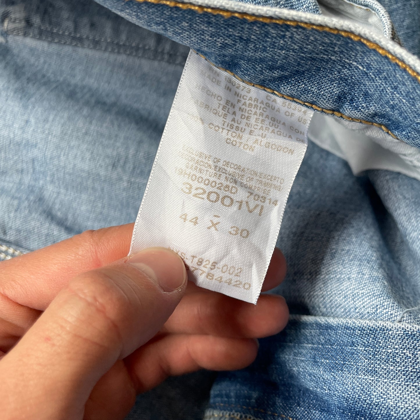 Blå Wrangler Carpenterbukser