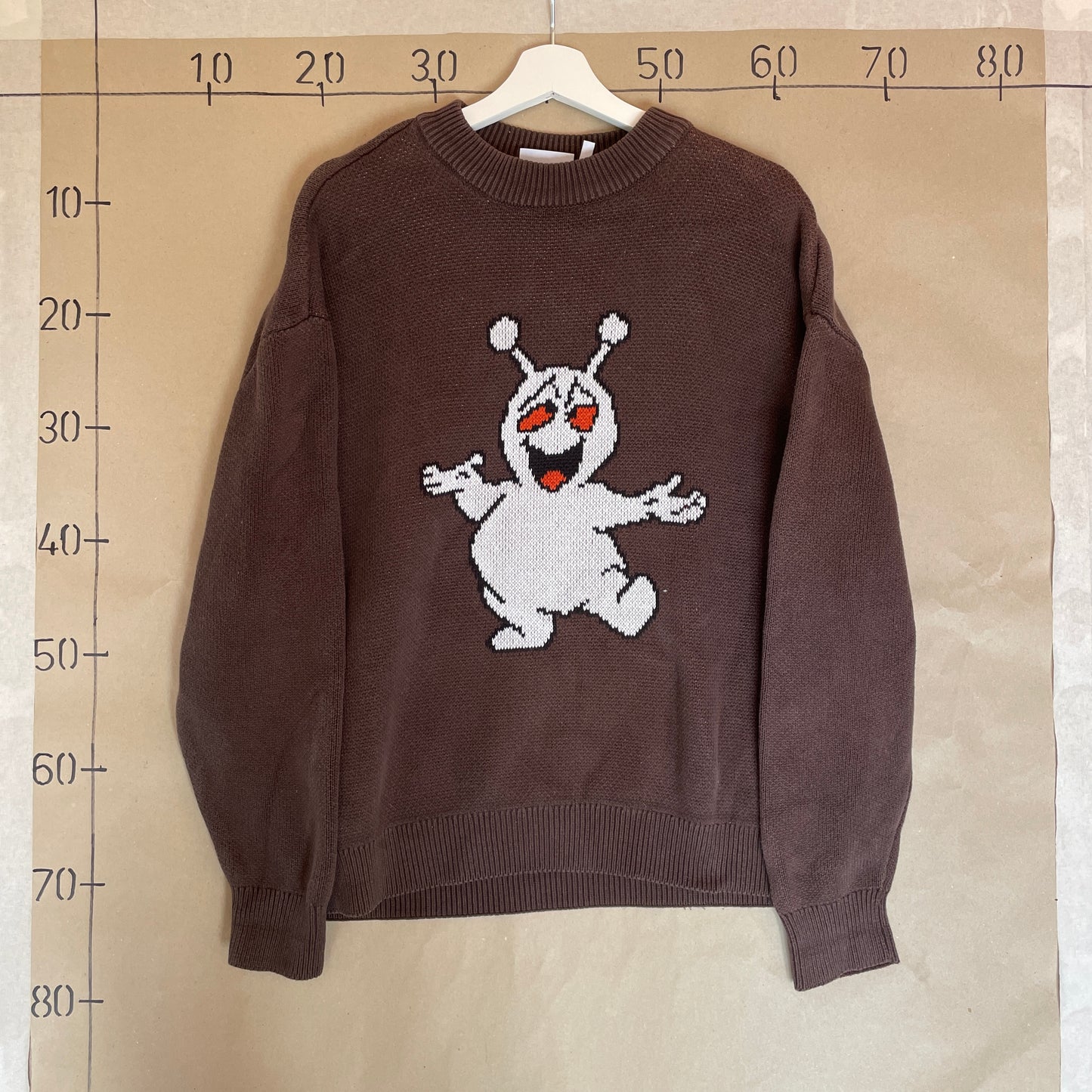 Brun Vintage Weekday Alien Sweatshirt