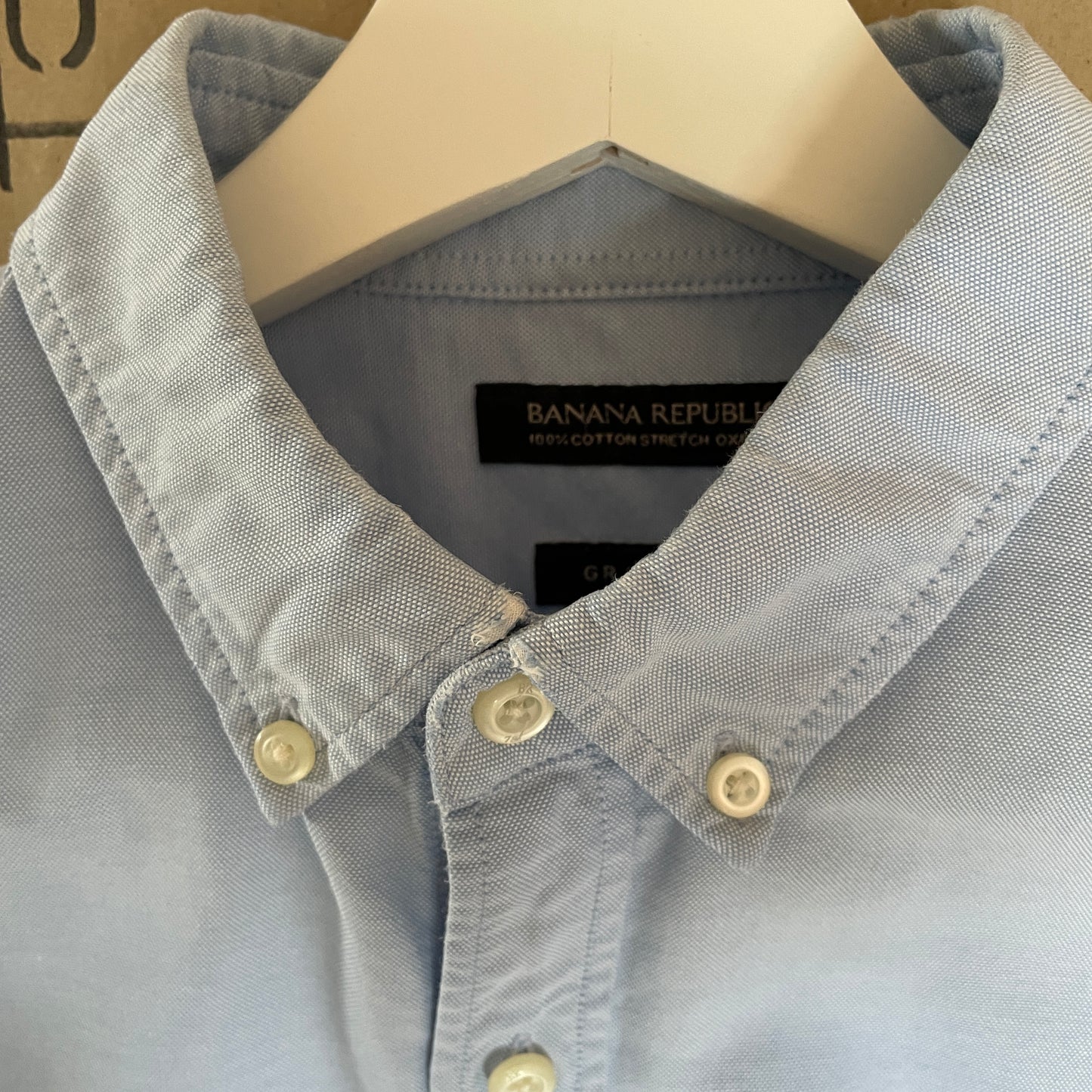 Lyseblå Vintage Banana Republic Skjorte