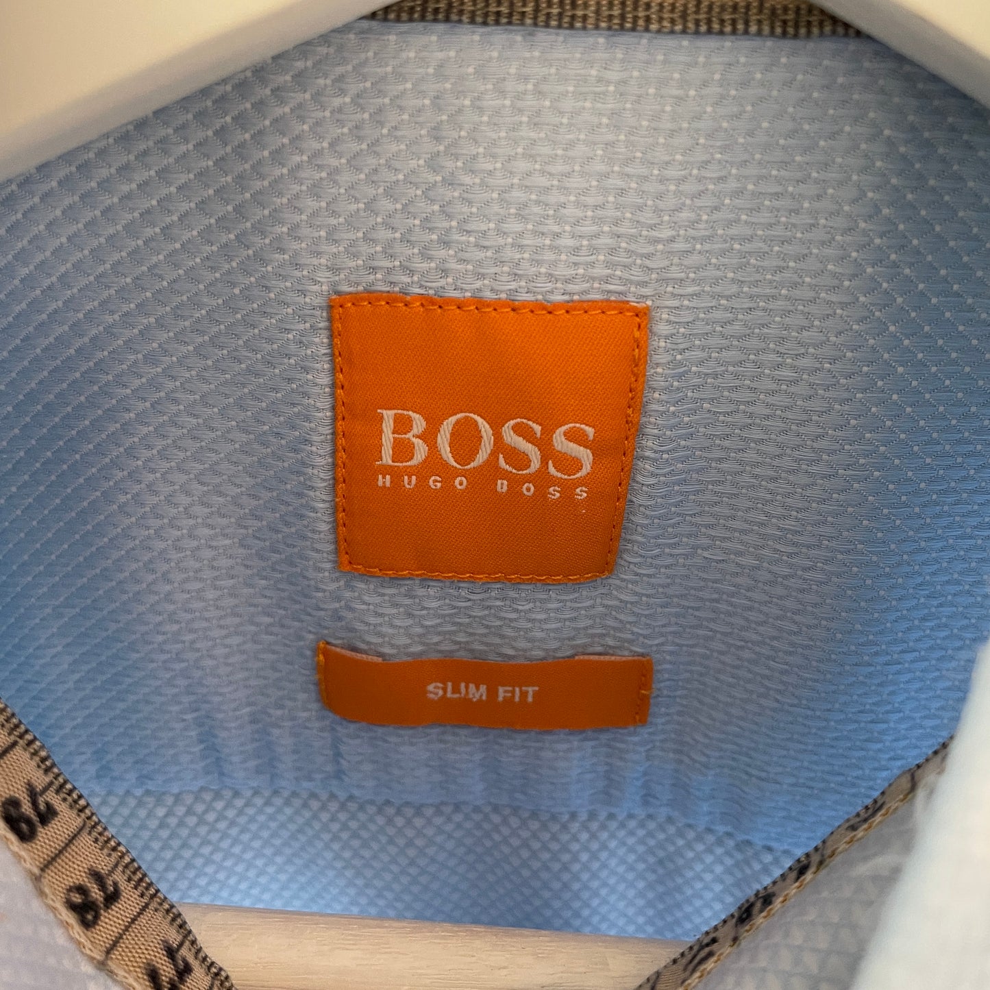 Lyseblå Vintage 00’Er Hugo Boss Skjorte