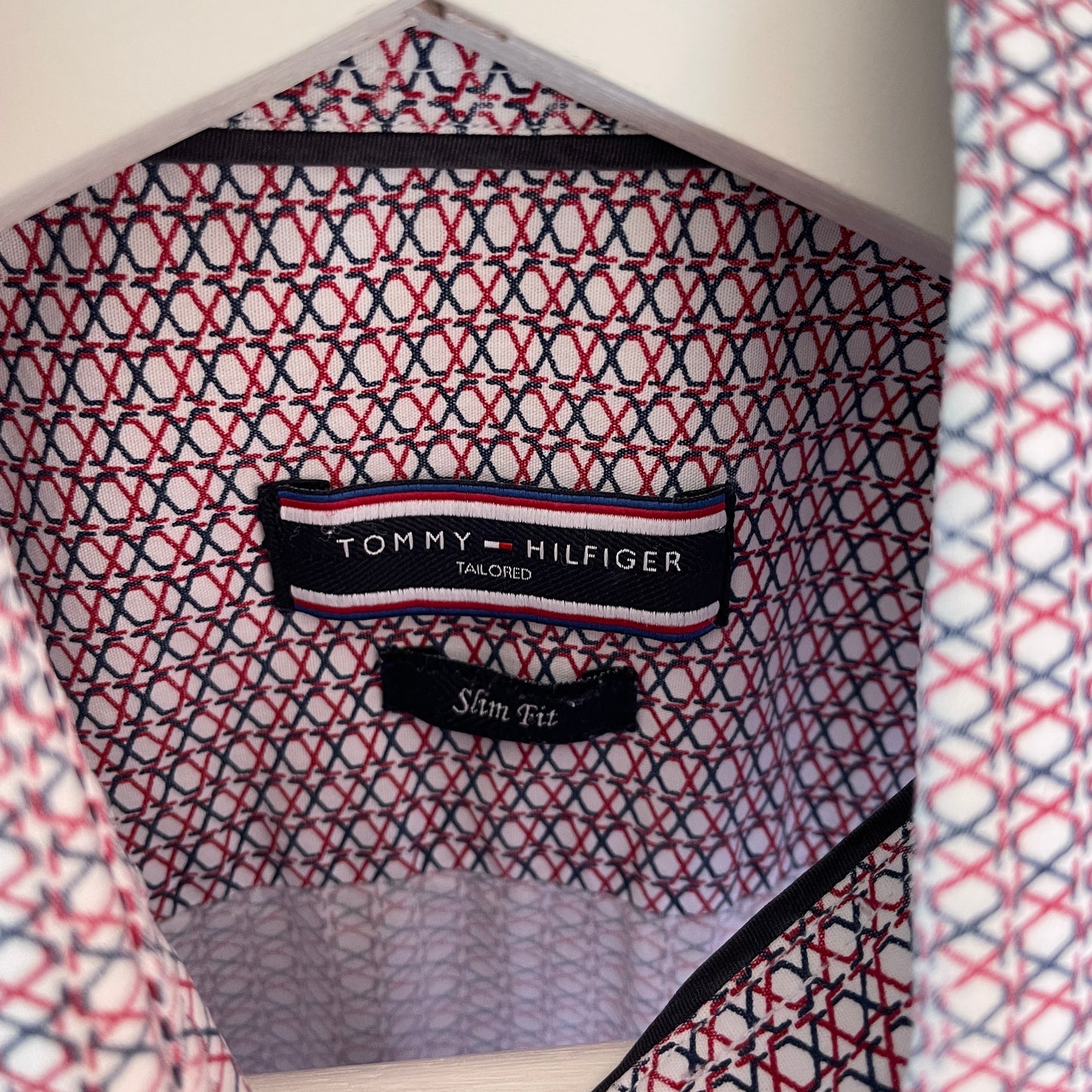 Rødmønstret Tommy Hilfiger Skjorte