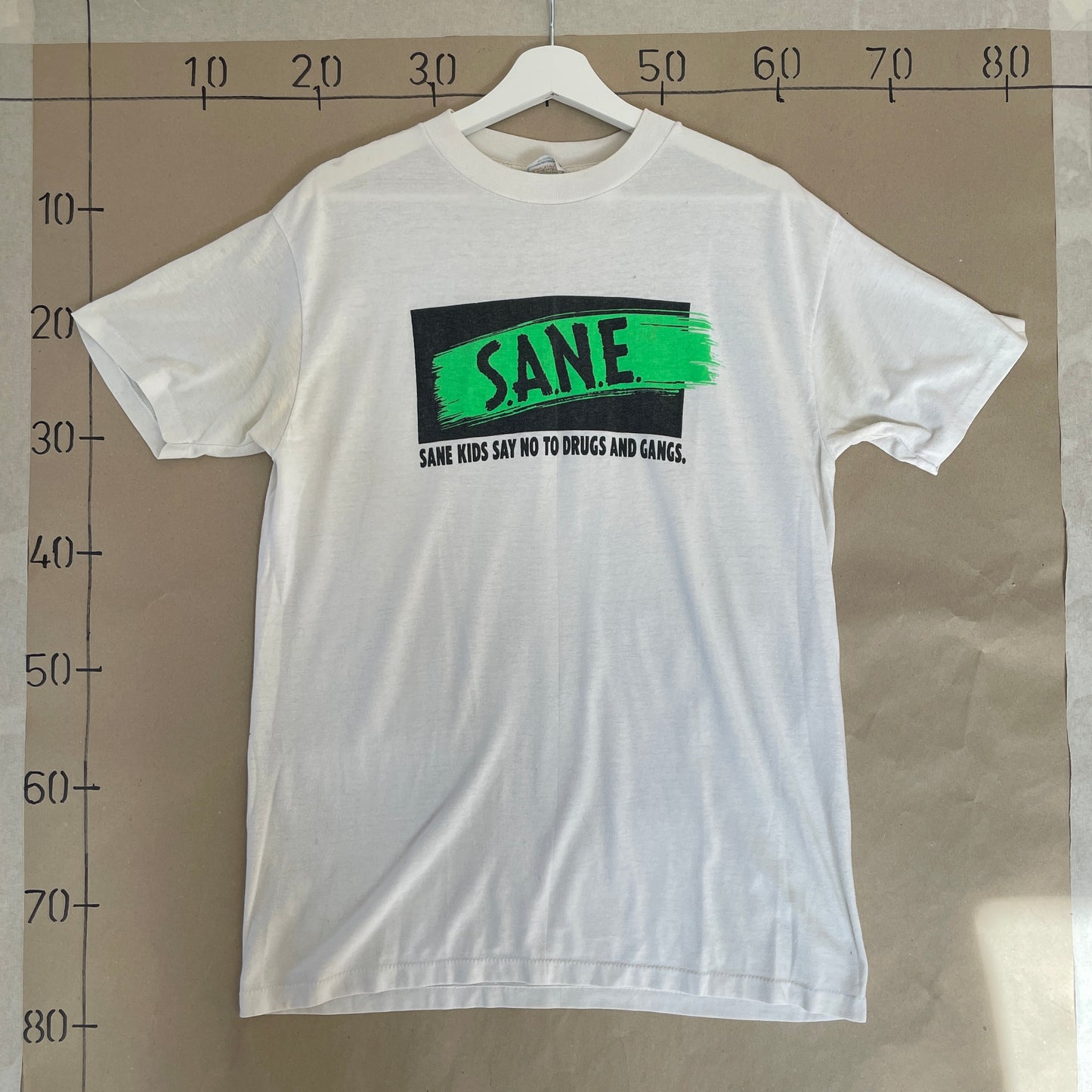 Hvid Vintage S.A.N.E T-Shirt