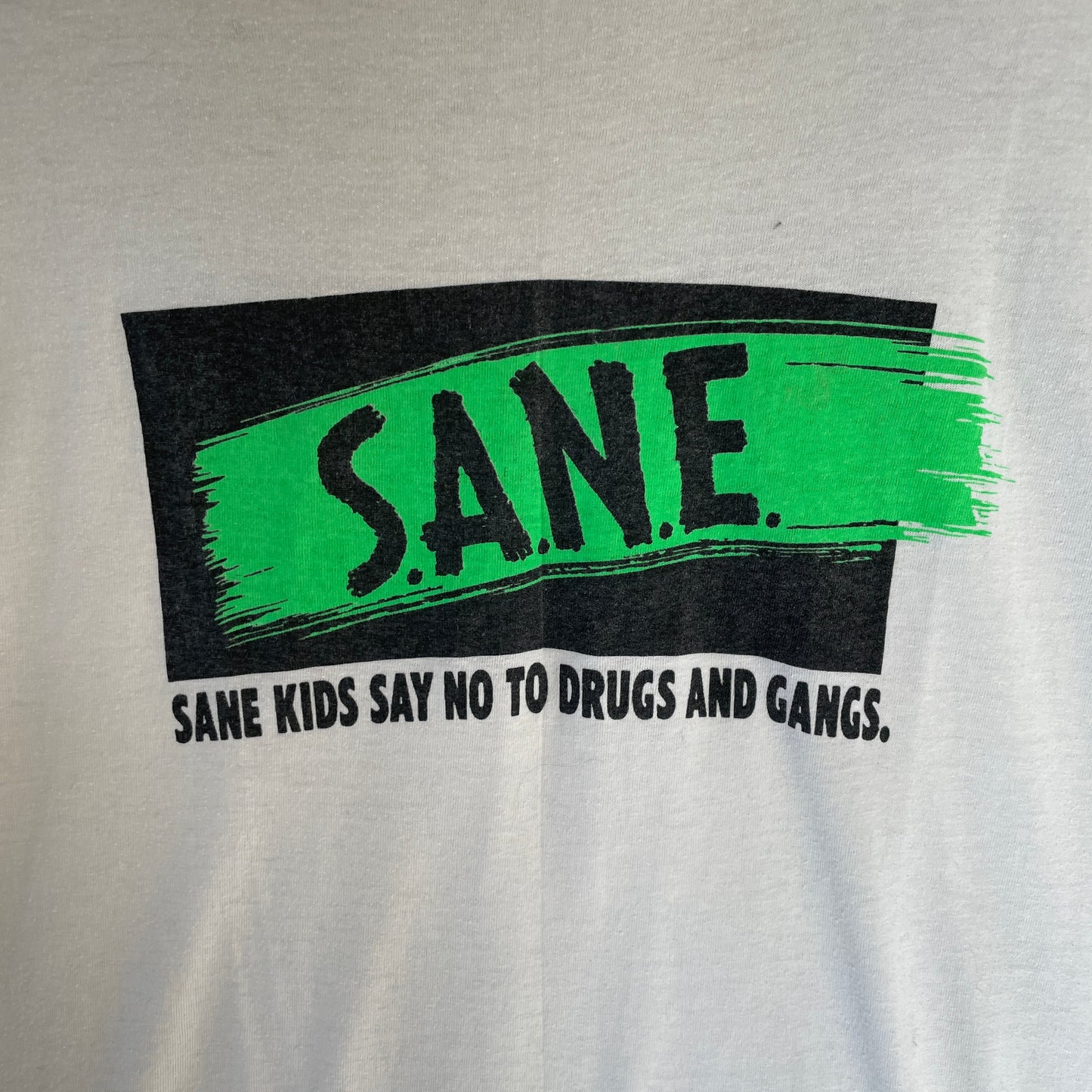 Hvid Vintage S.A.N.E T-Shirt