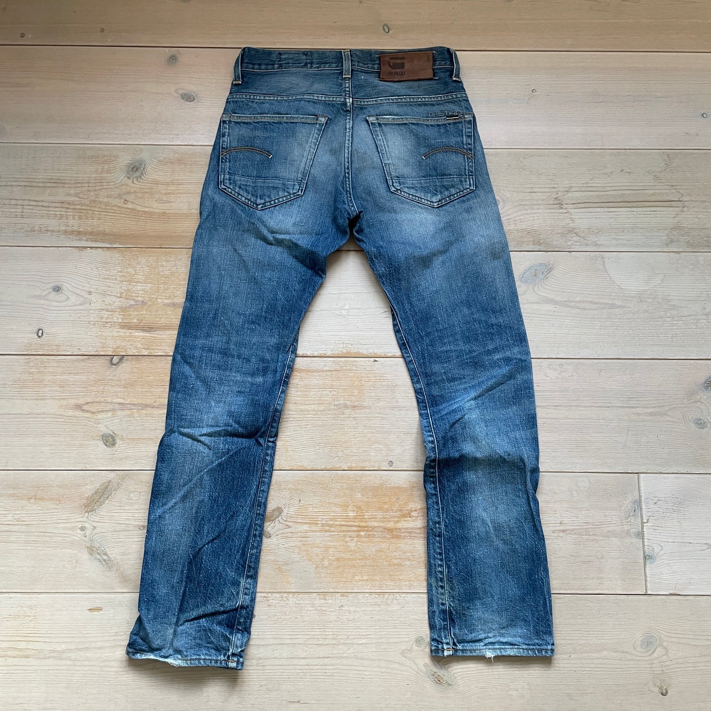 Blå G-Star Raw 3301 Jeans